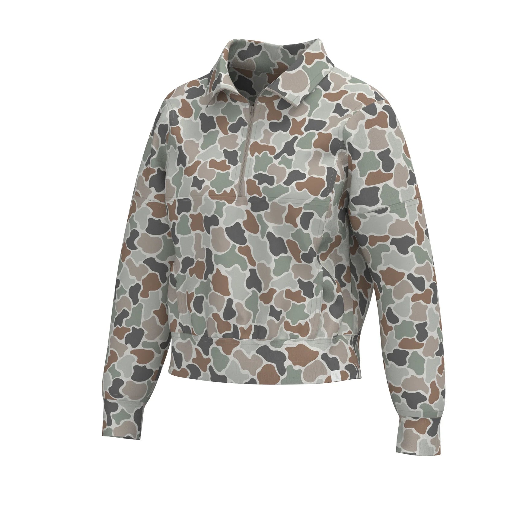 LG VELVET FLEECE QUARTER-ZIP - FC FLORA