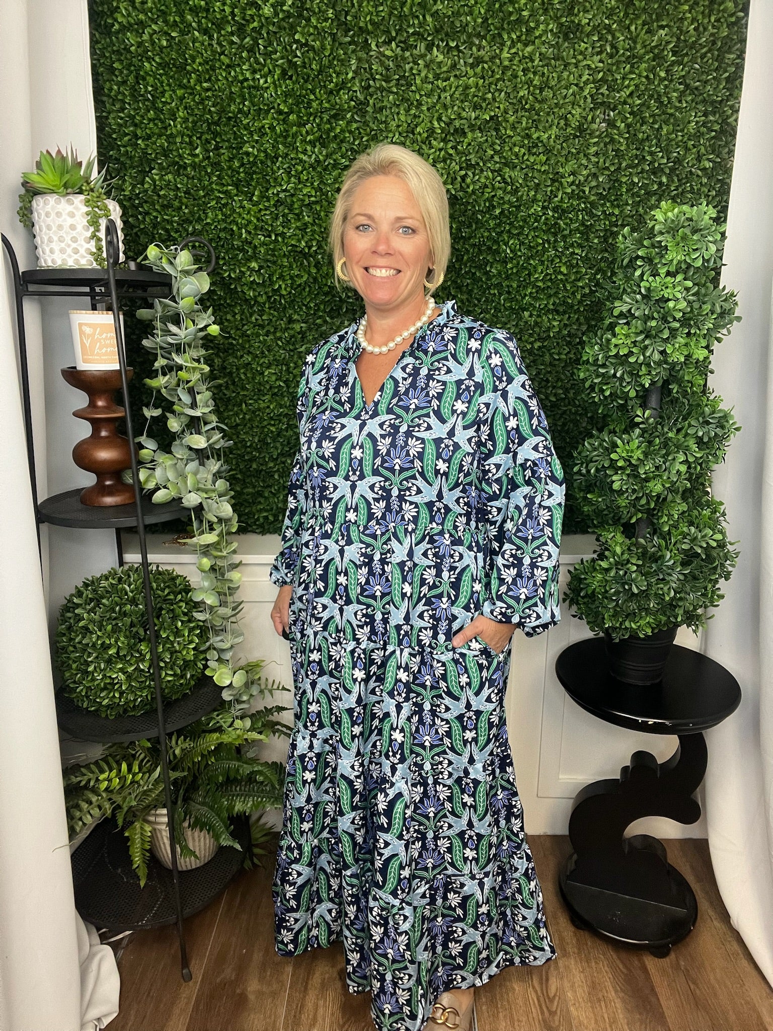 CHRISTINA DRESS GOSSAMER WINGS - NAVY