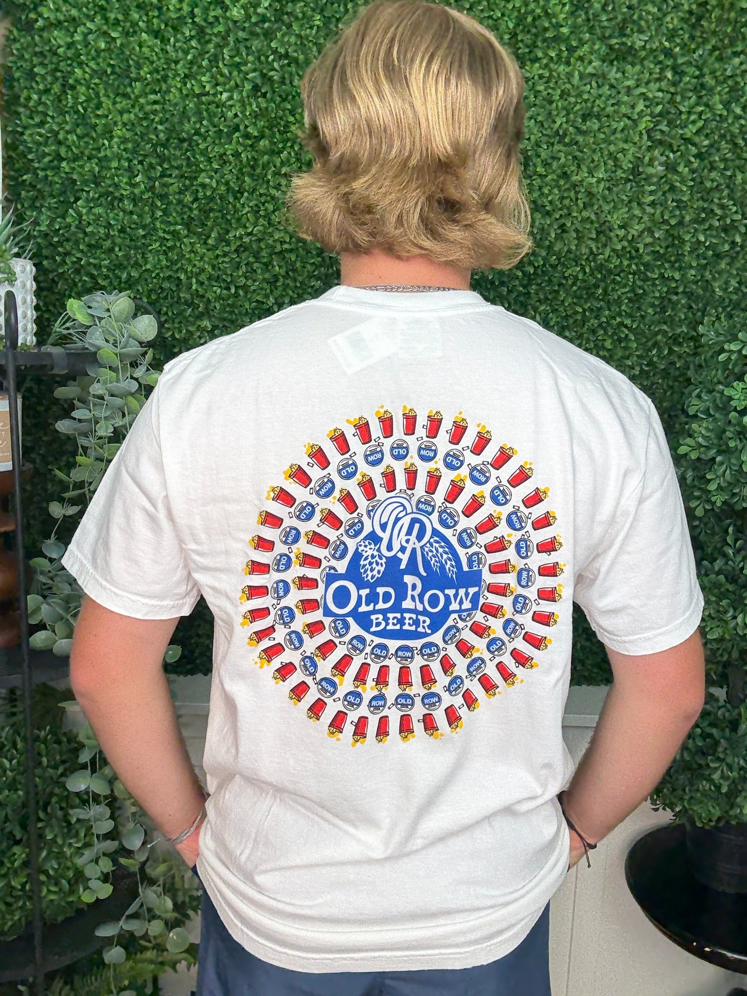 THE BUZZ CIRCLE POCKET TEE - WHITE