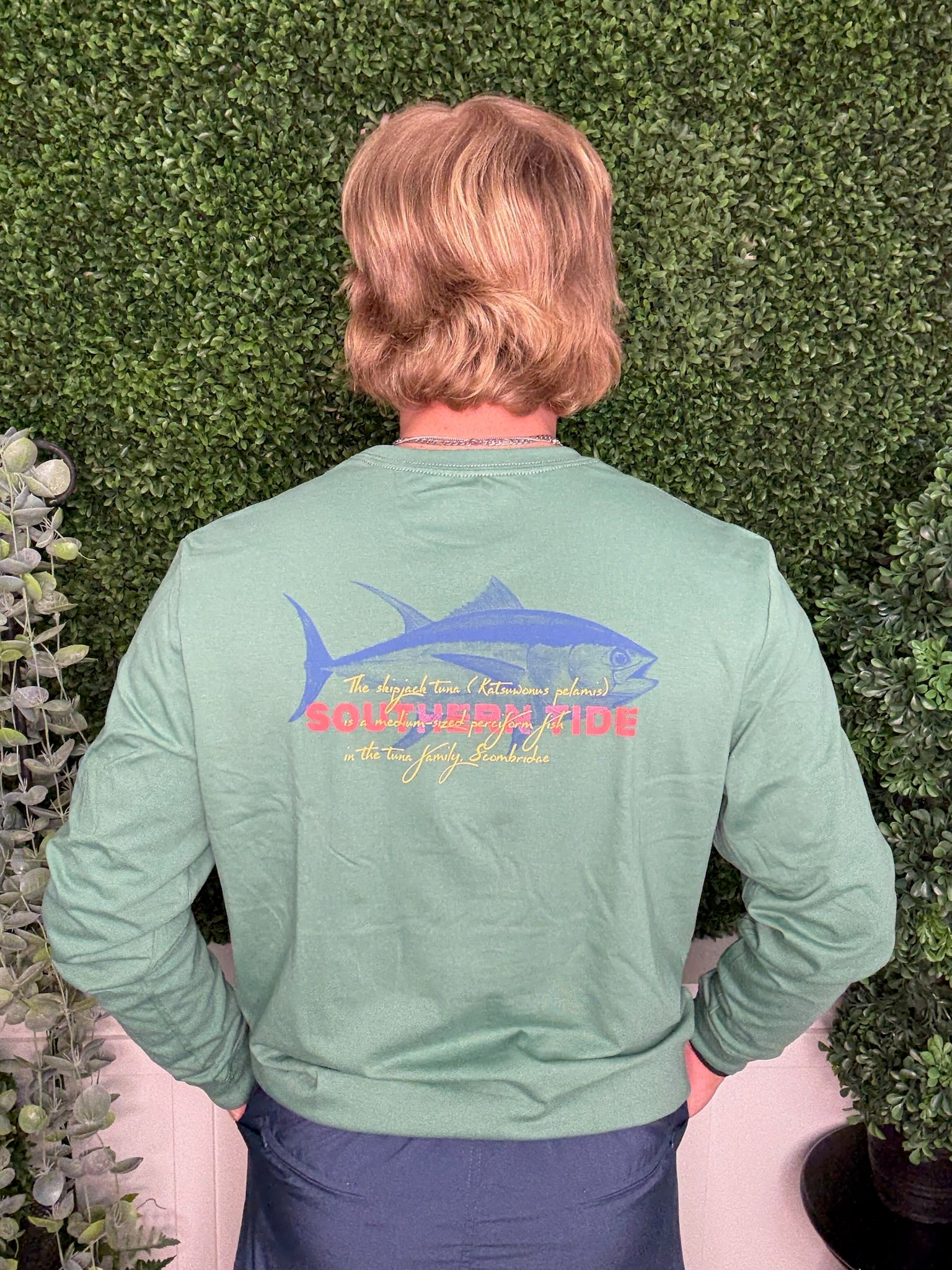 LS SKIPJACK FACTS TEE - FROSTY SPRUCE