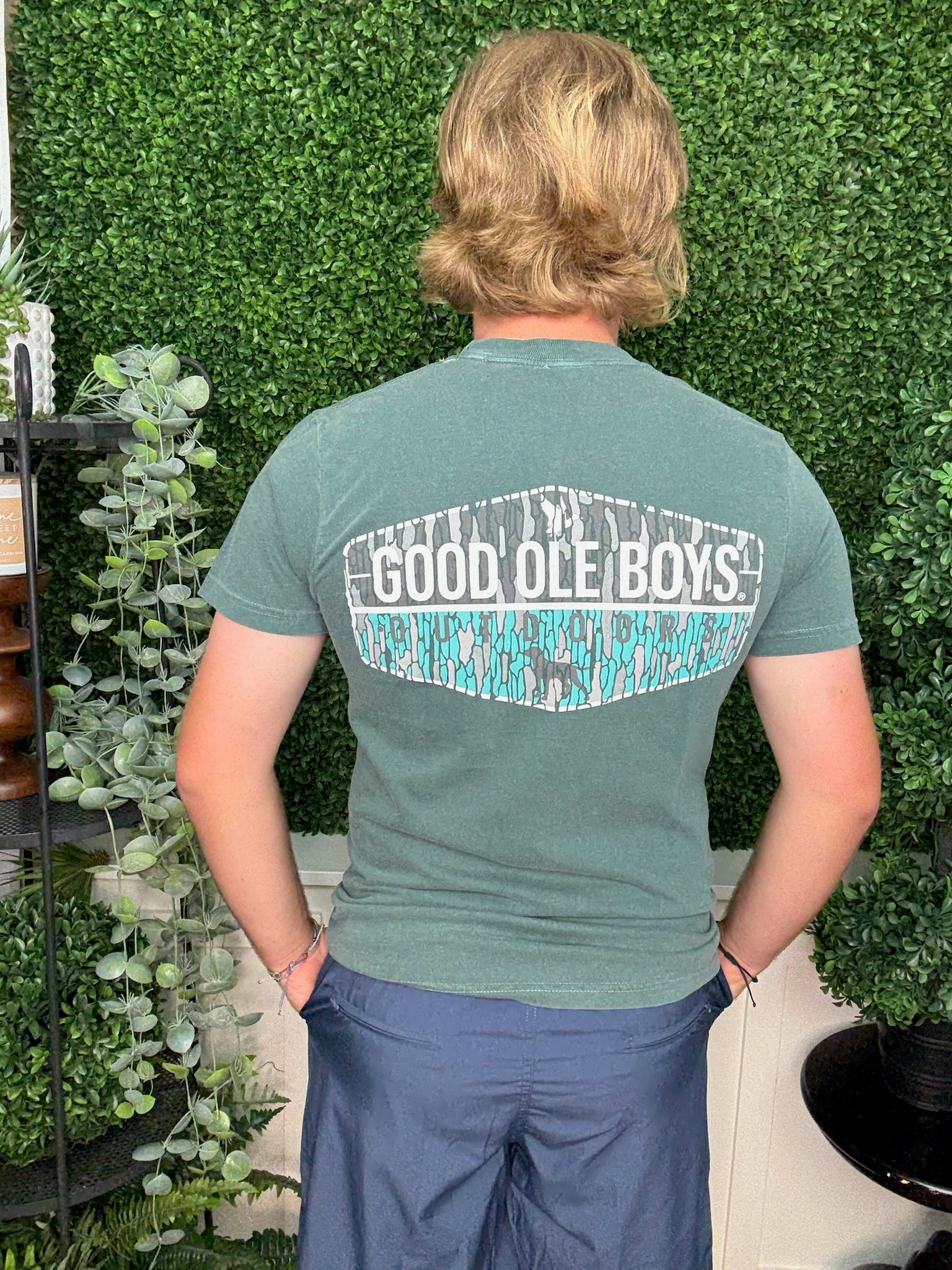 SPLIT CAMO BANNER SS GREEN