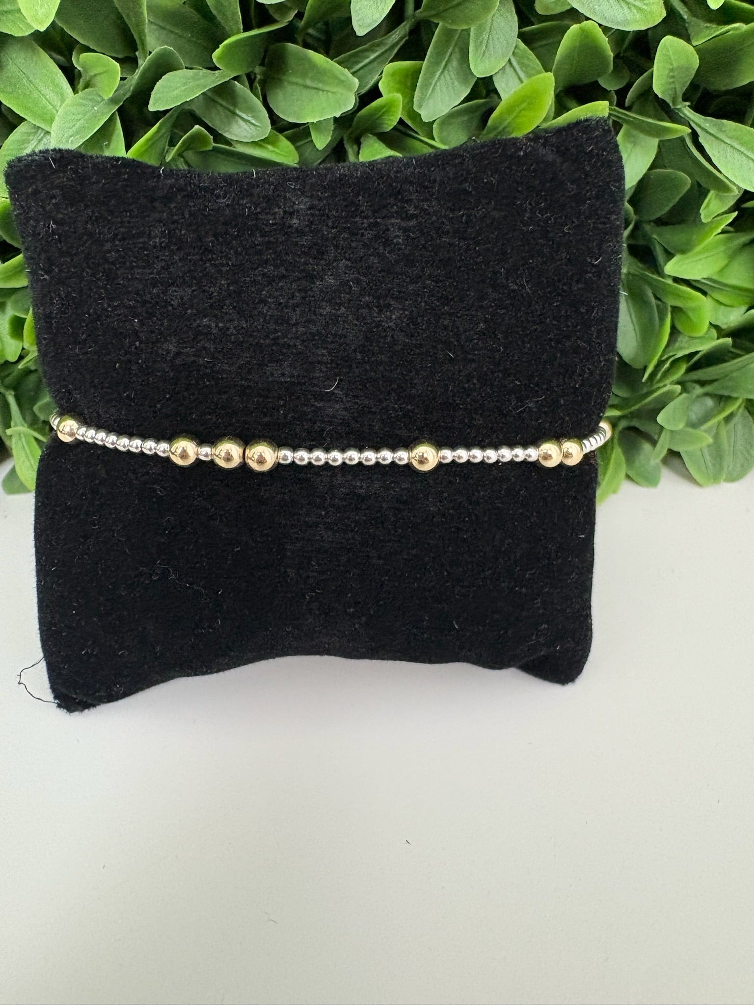 EXTENDS - HOPE UNWRITTEN 4MM BEAD BRACELET - MIXED METAL