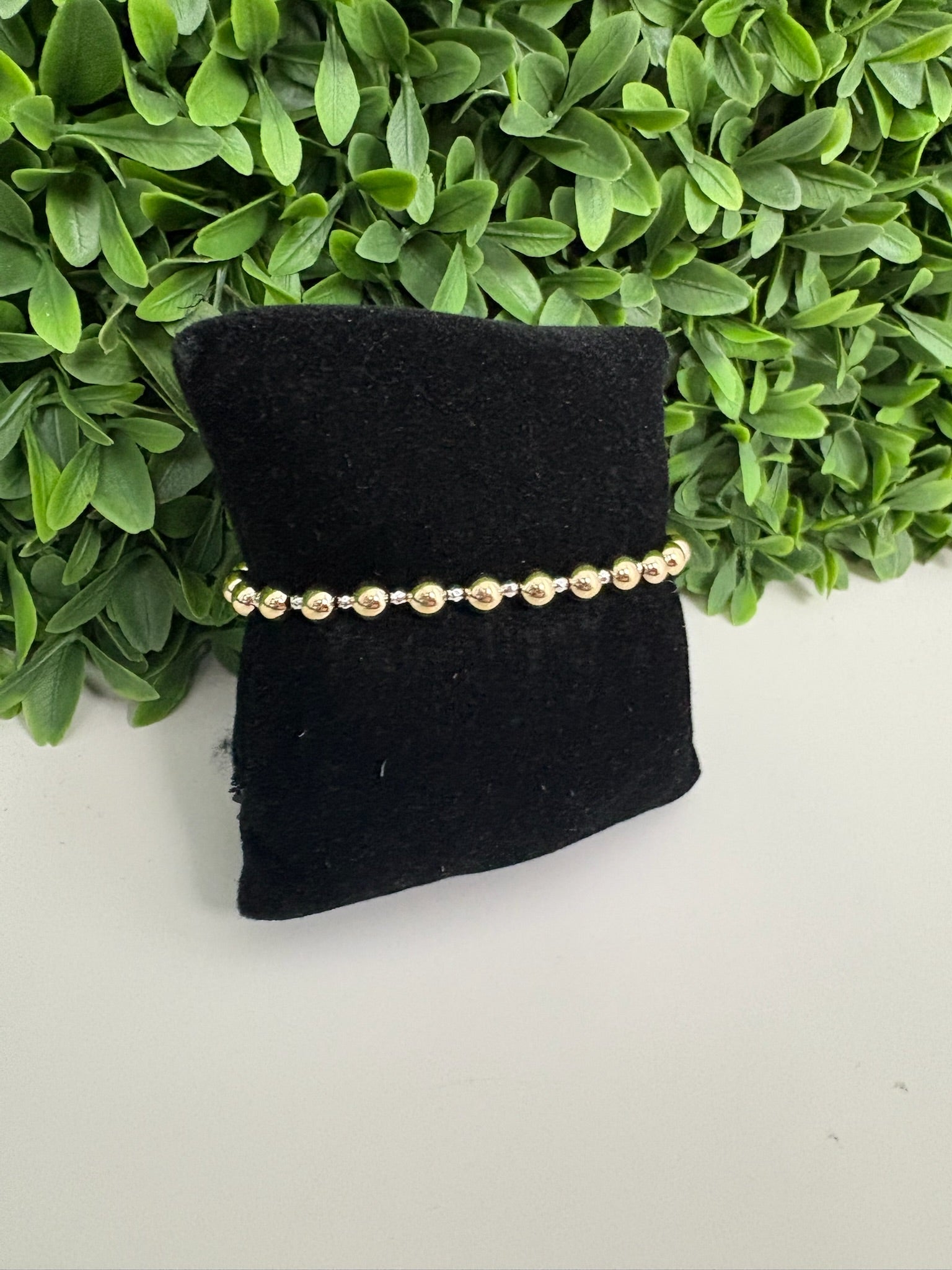 BRIGHT SILVER FACETED HEMATITE GRATEFUL PATTERN 5MM