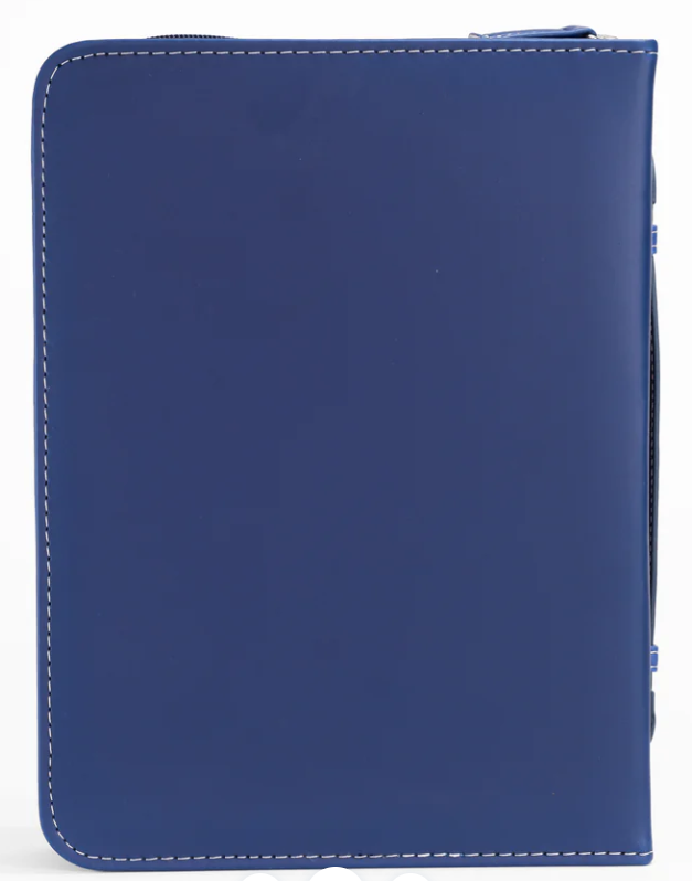 LARGE BIBLE COVER - BLUE BE FREE