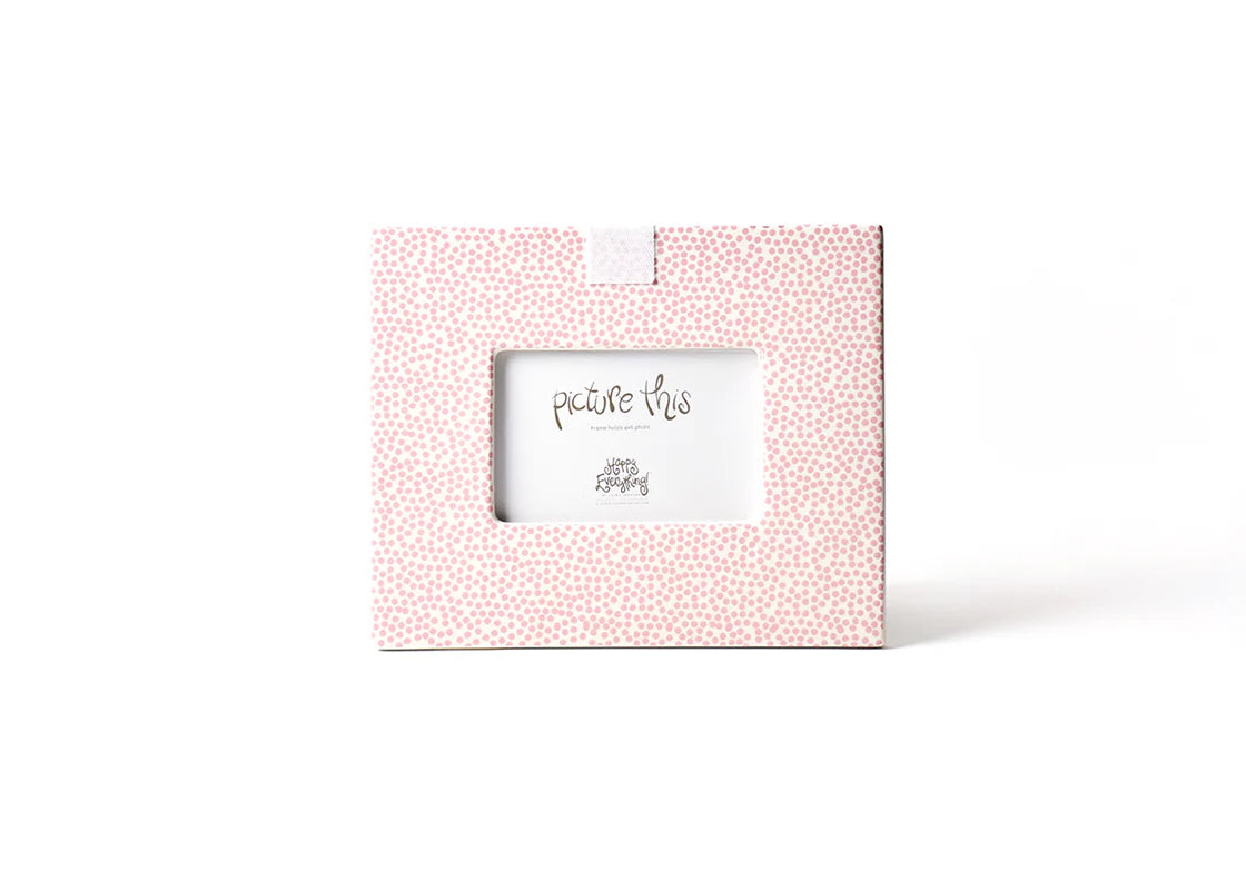 PINK SMALL DOT  MINI RECT FRAME