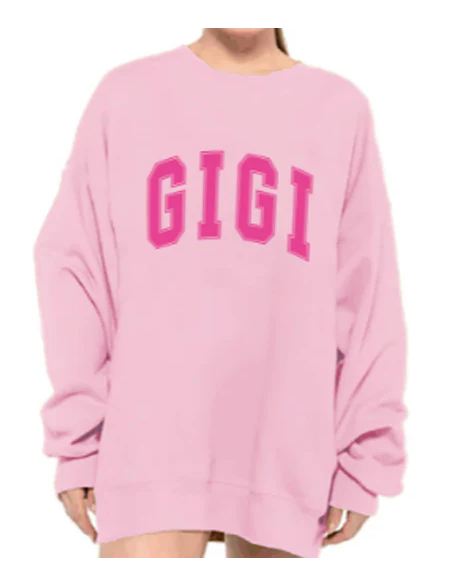 SUMMER SWEATSHIRT - GIGI - PINK