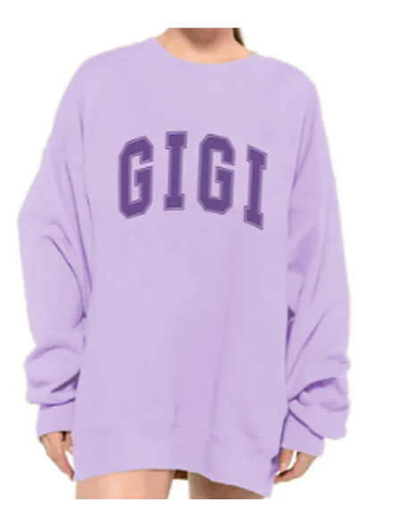 SUMMER SWEATSHIRT - GIGI - LILAC