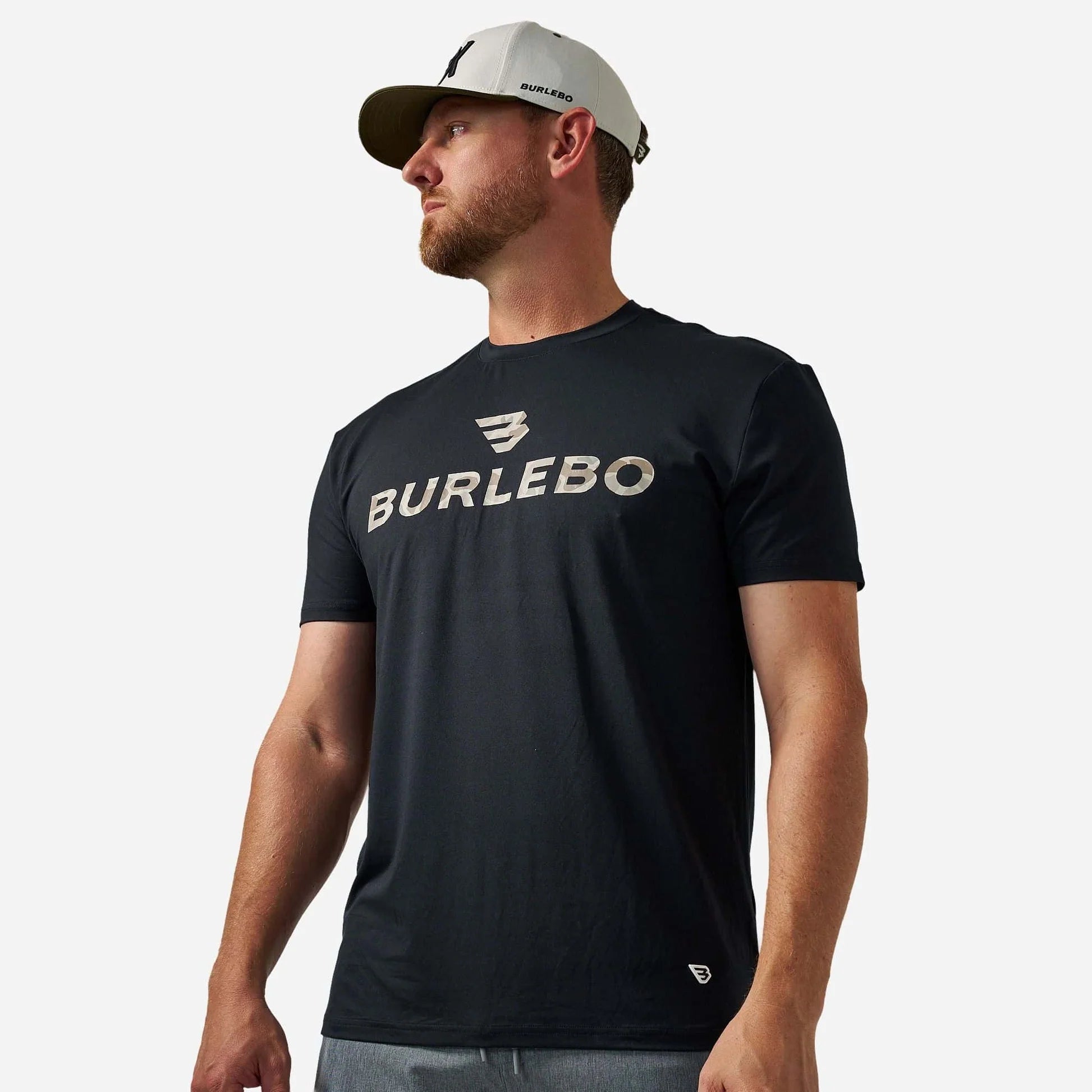 GO TO TEE - BLACK AND CLASSIC DEER CAMO