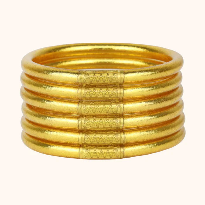 ALL WEATHER BANGLE SET OF 6 - GOLD
