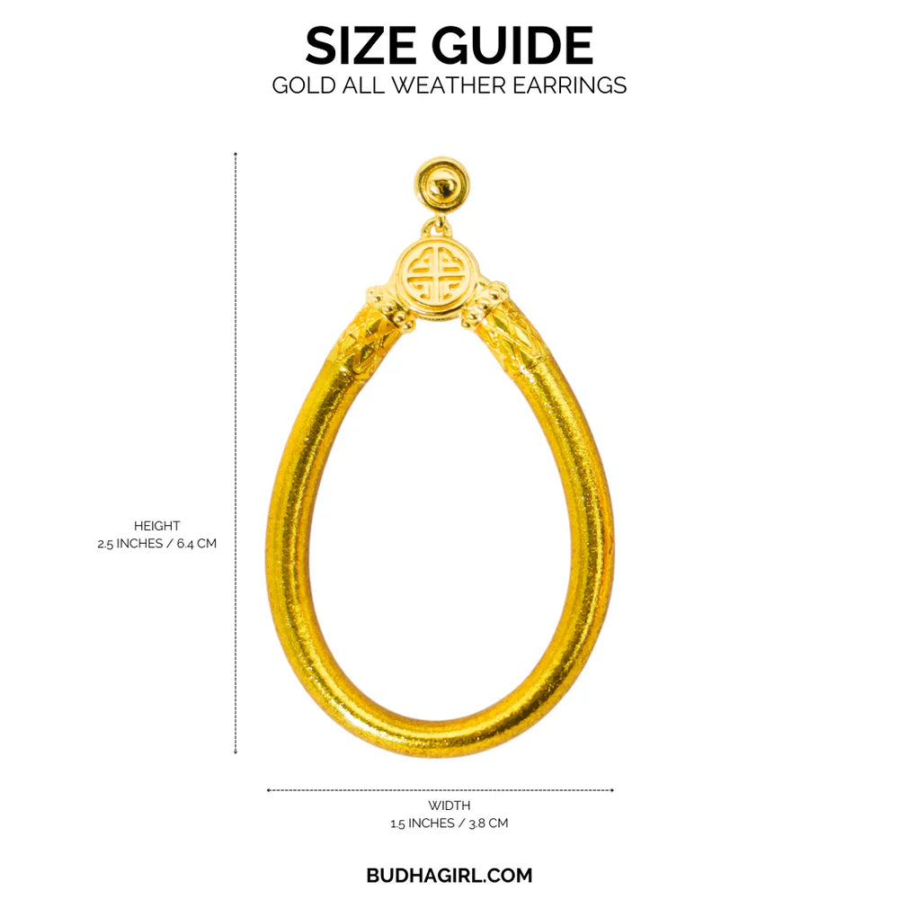 ALL WEATHER EARRINGS - GOLD