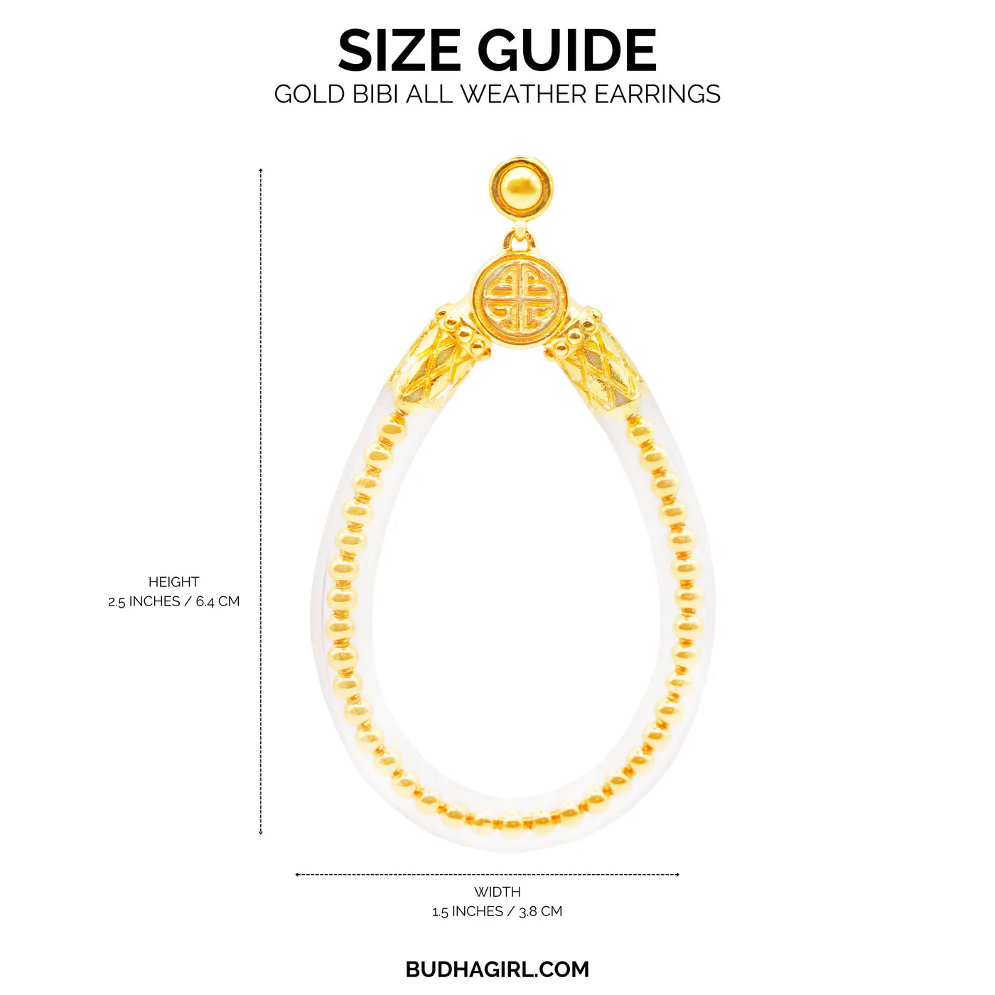 BIBI ALL WEATHER EARRINGS - GOLD