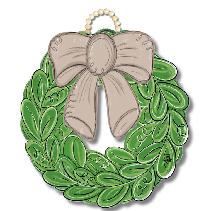 MOCHA BOW WREATH HANGER