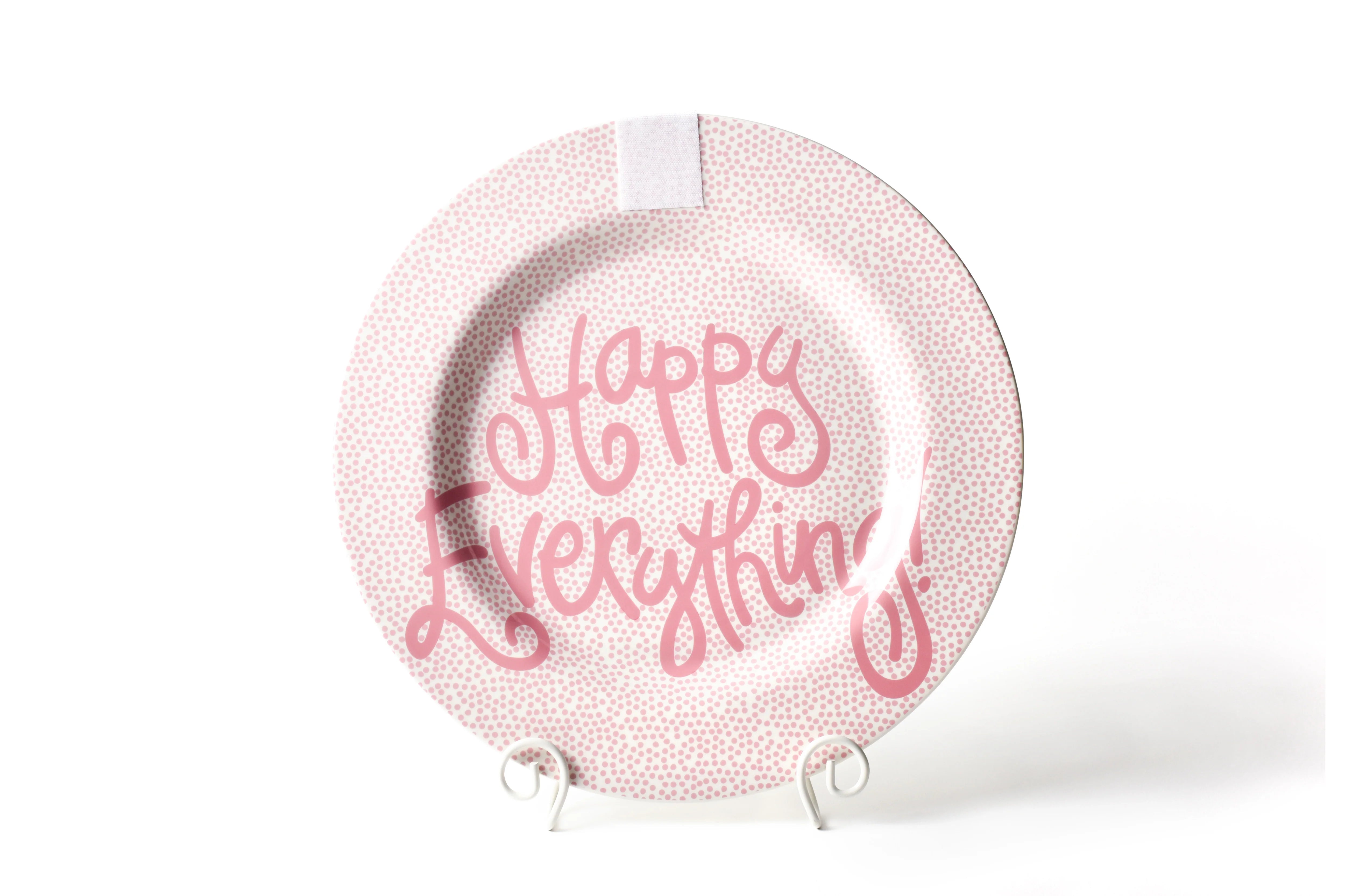 PINK SMALL DOT BIG HEV ROUND PLATTER