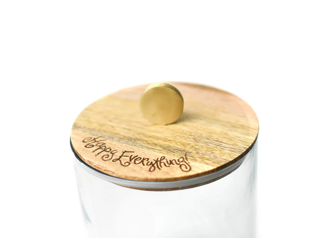 HEV WOODEN LID BIG GLASS JAR