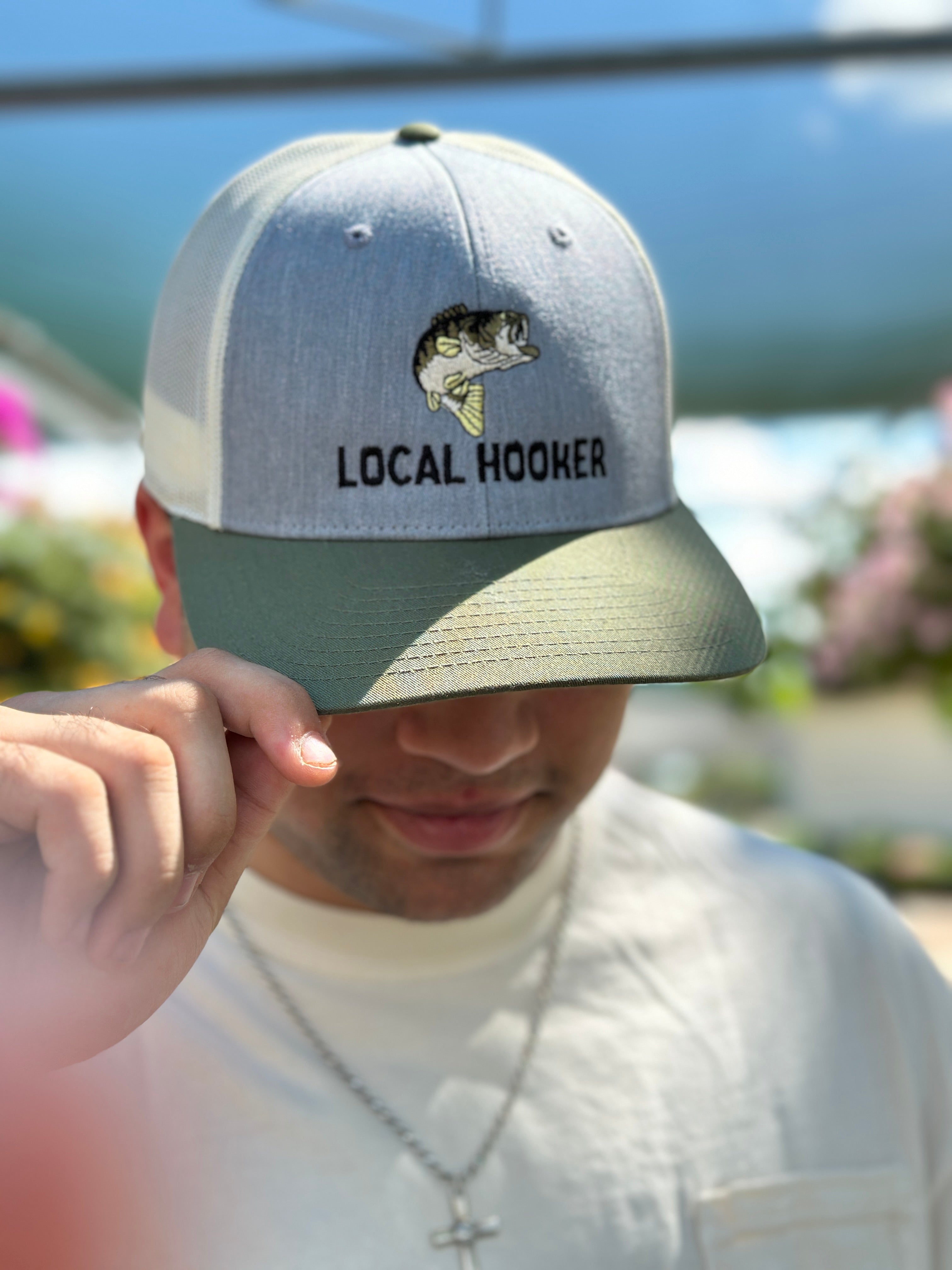 LOCAL HOOKER BASS HAT - HEATHER/BIRCH/OLIVE