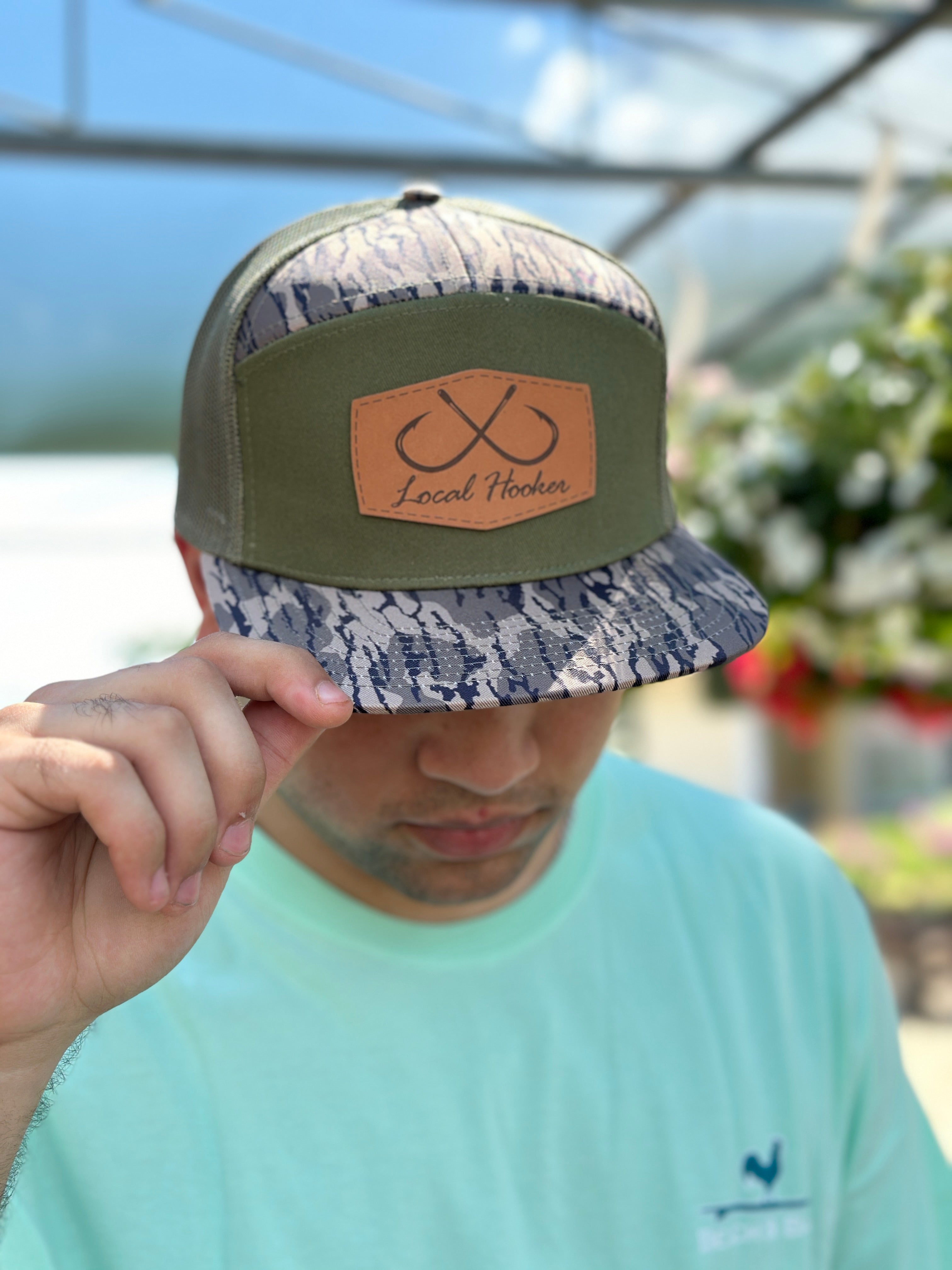 LOCAL HOOKER LEATHER PATCH HAT - BOTTOMLAND