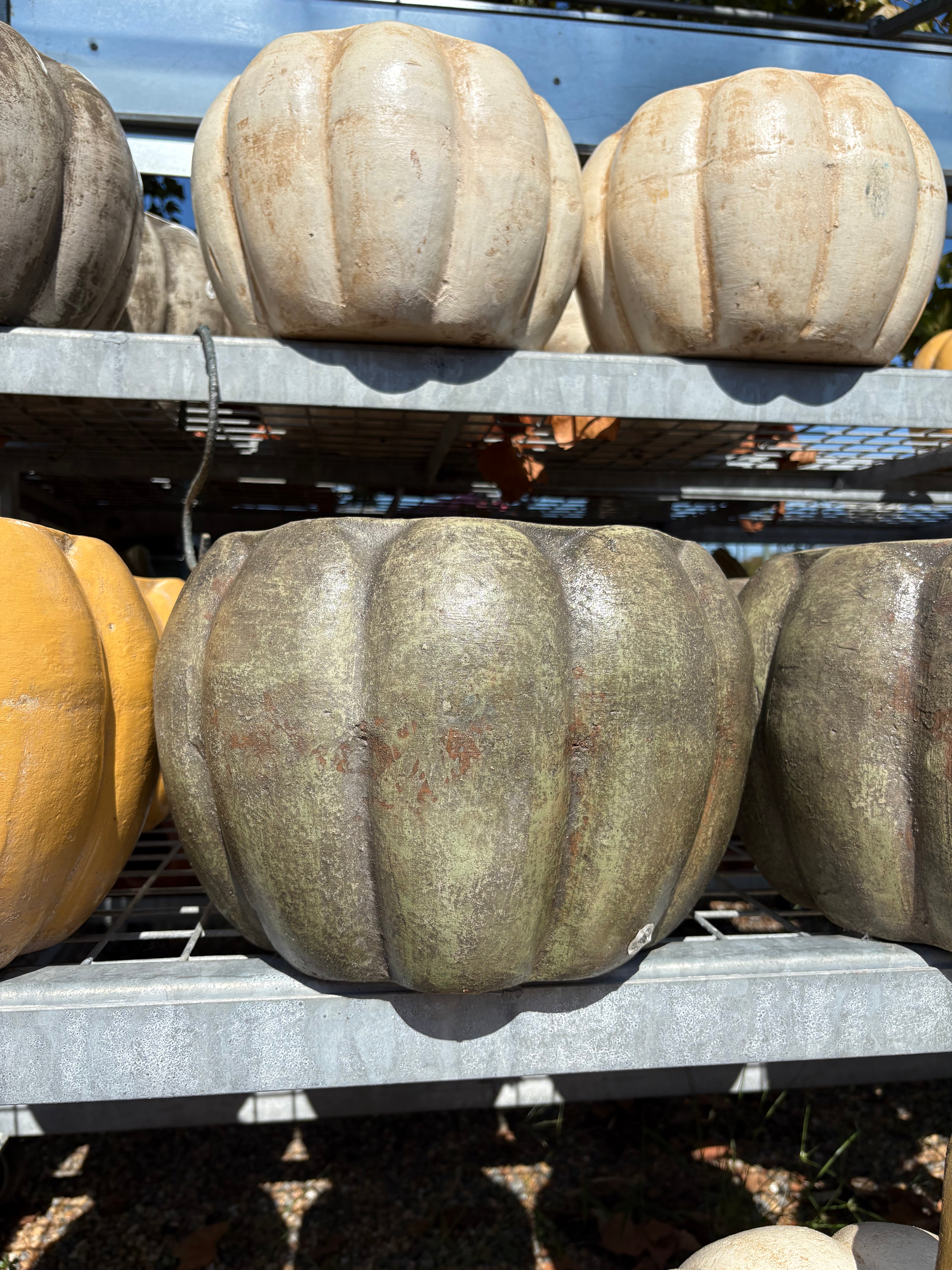 COLORFUL PUMPKIN PLANTER 9.5"HX14"W