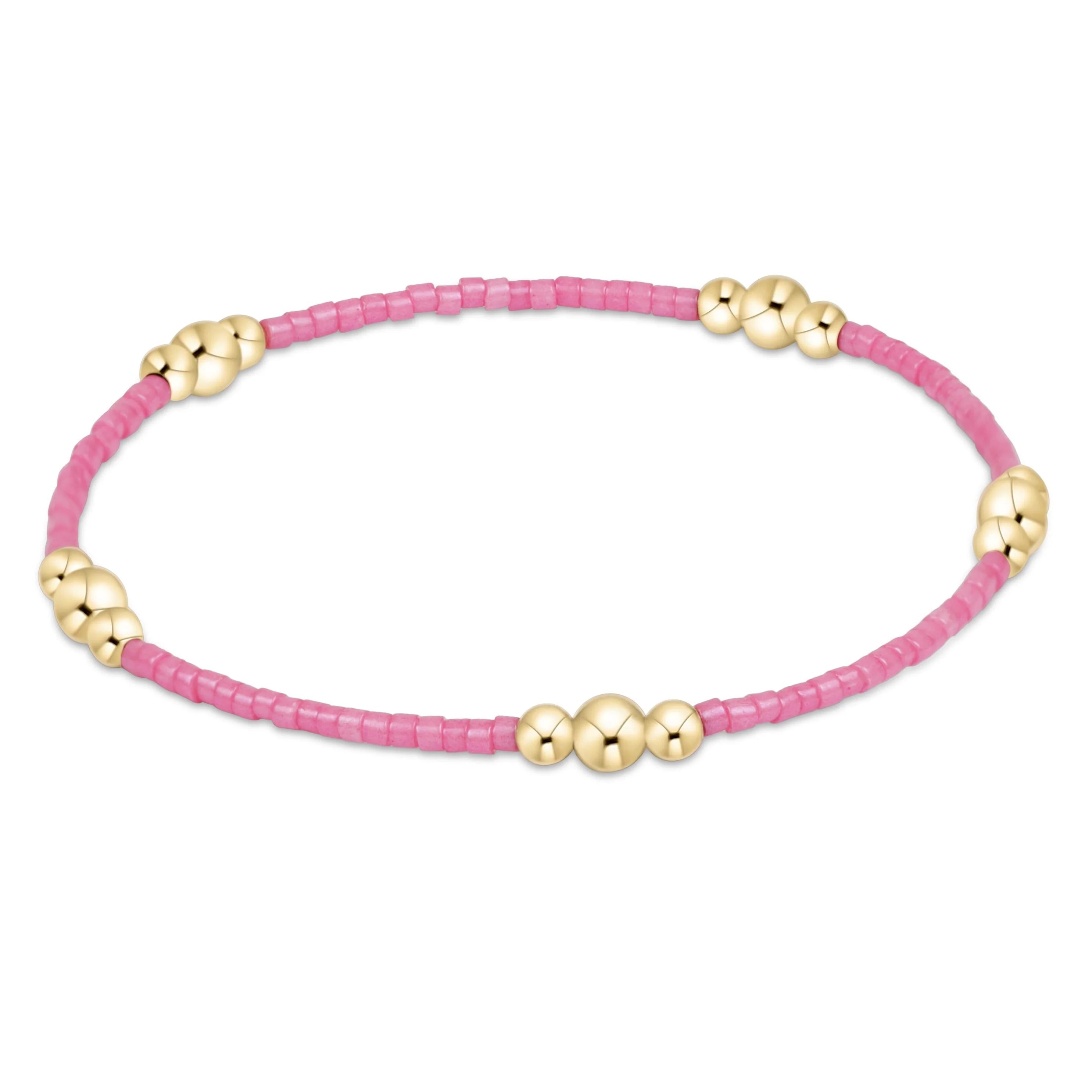 Hope Purpose Gold Bracelet - Bubblegum