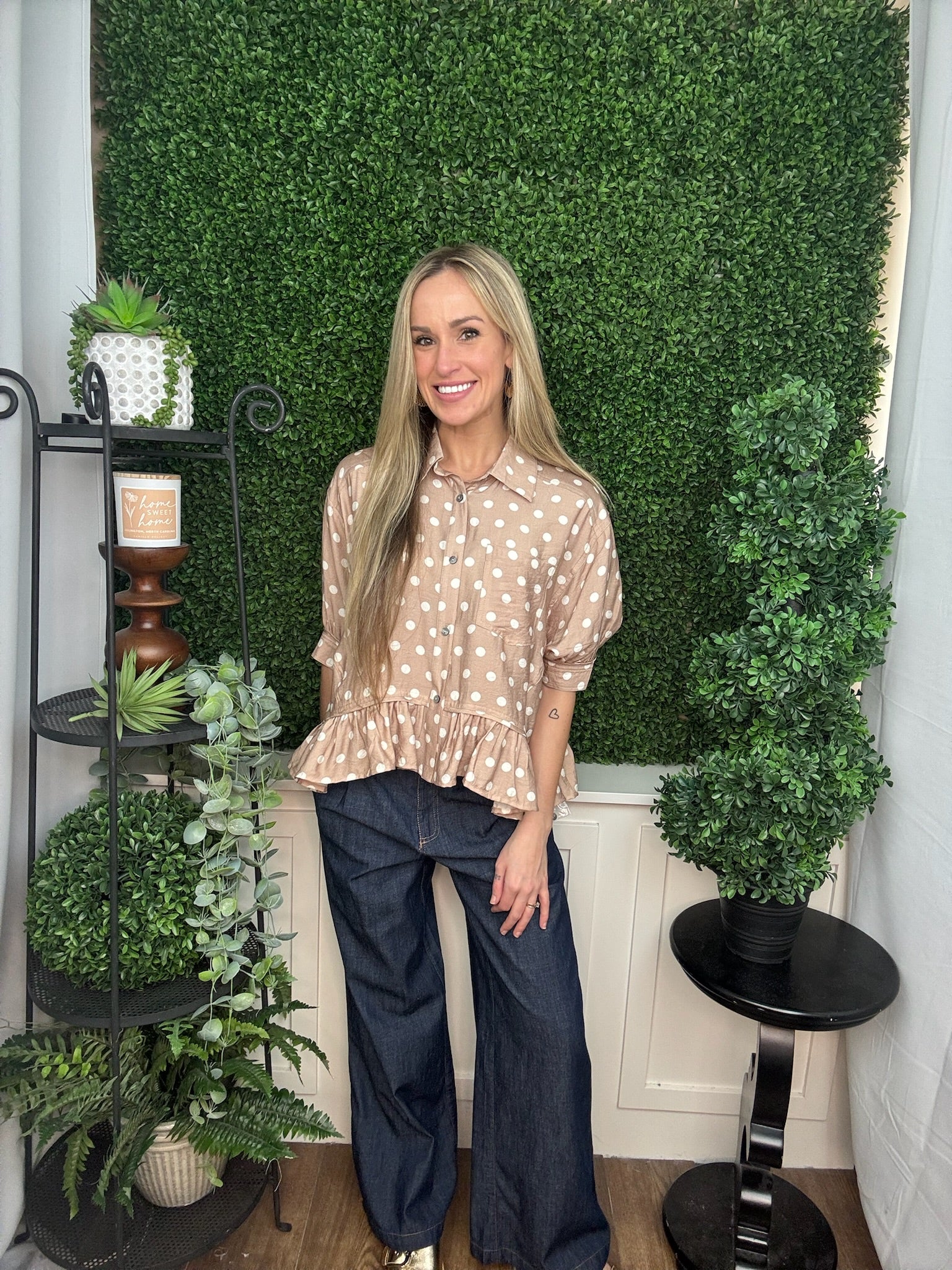 TOP WITH RUFFLE BOTTOM