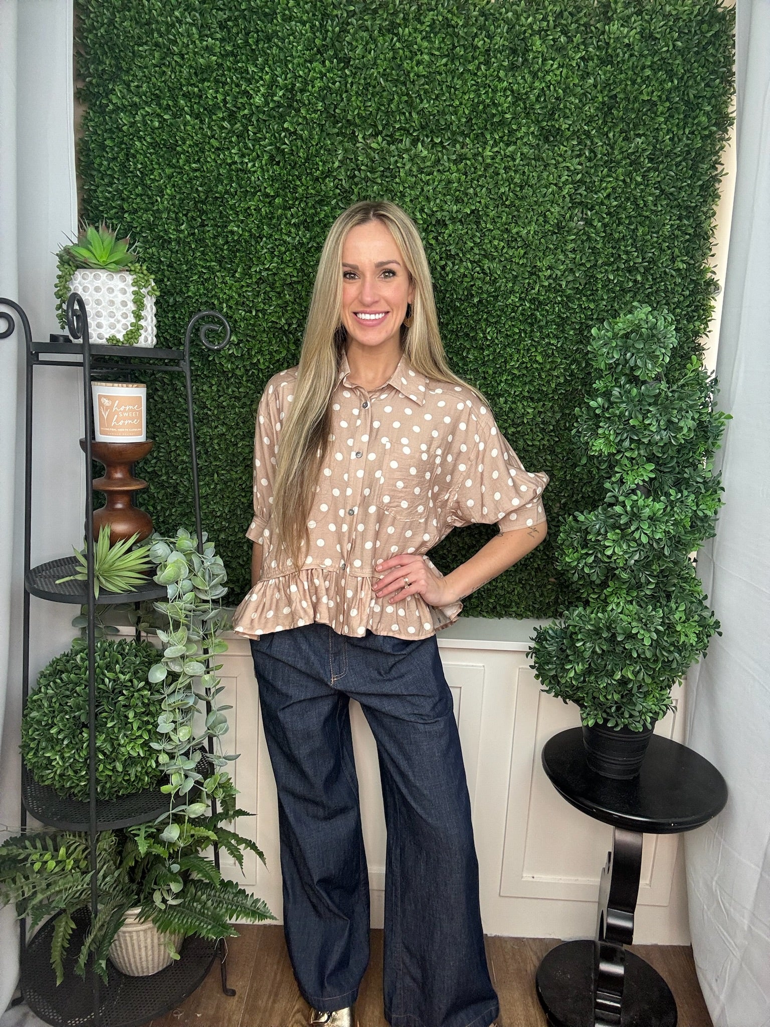 TOP WITH RUFFLE BOTTOM