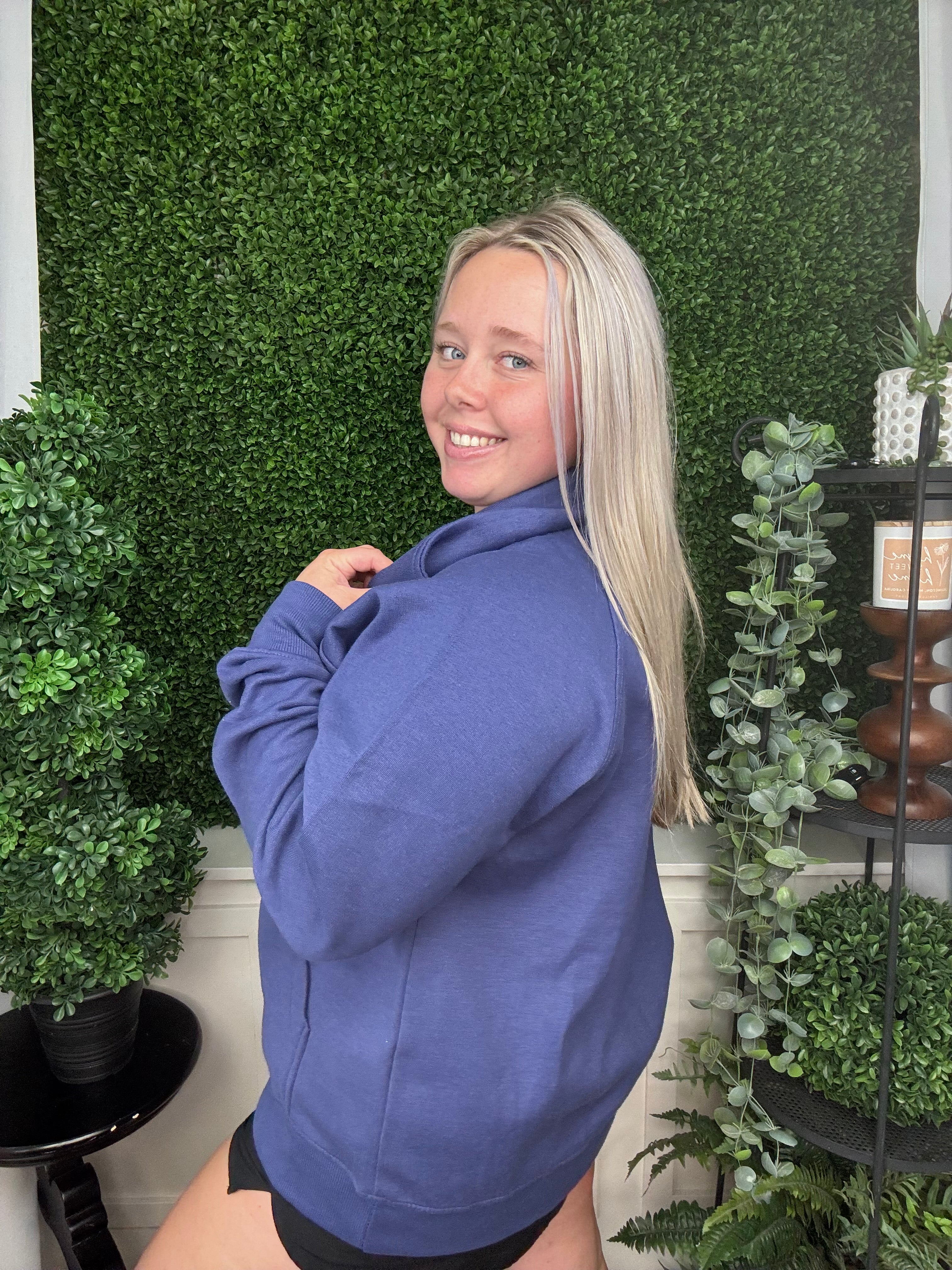 QUARTER ZIP - NAVY - ALPHA DELTA PI