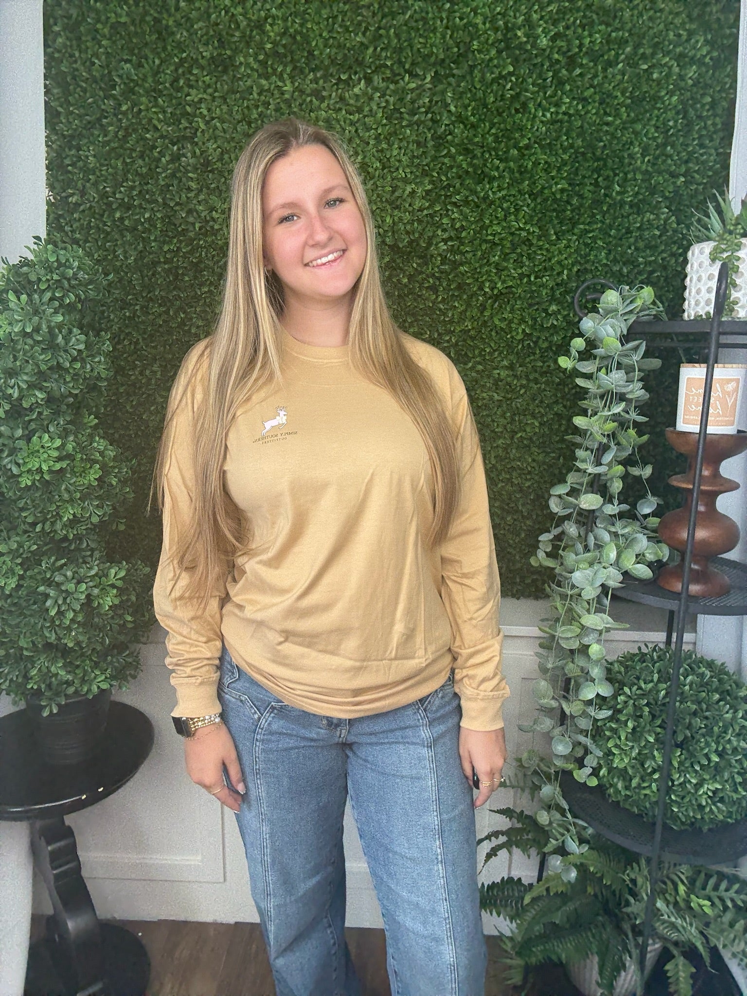 CAMO DEER LS - BISQUE