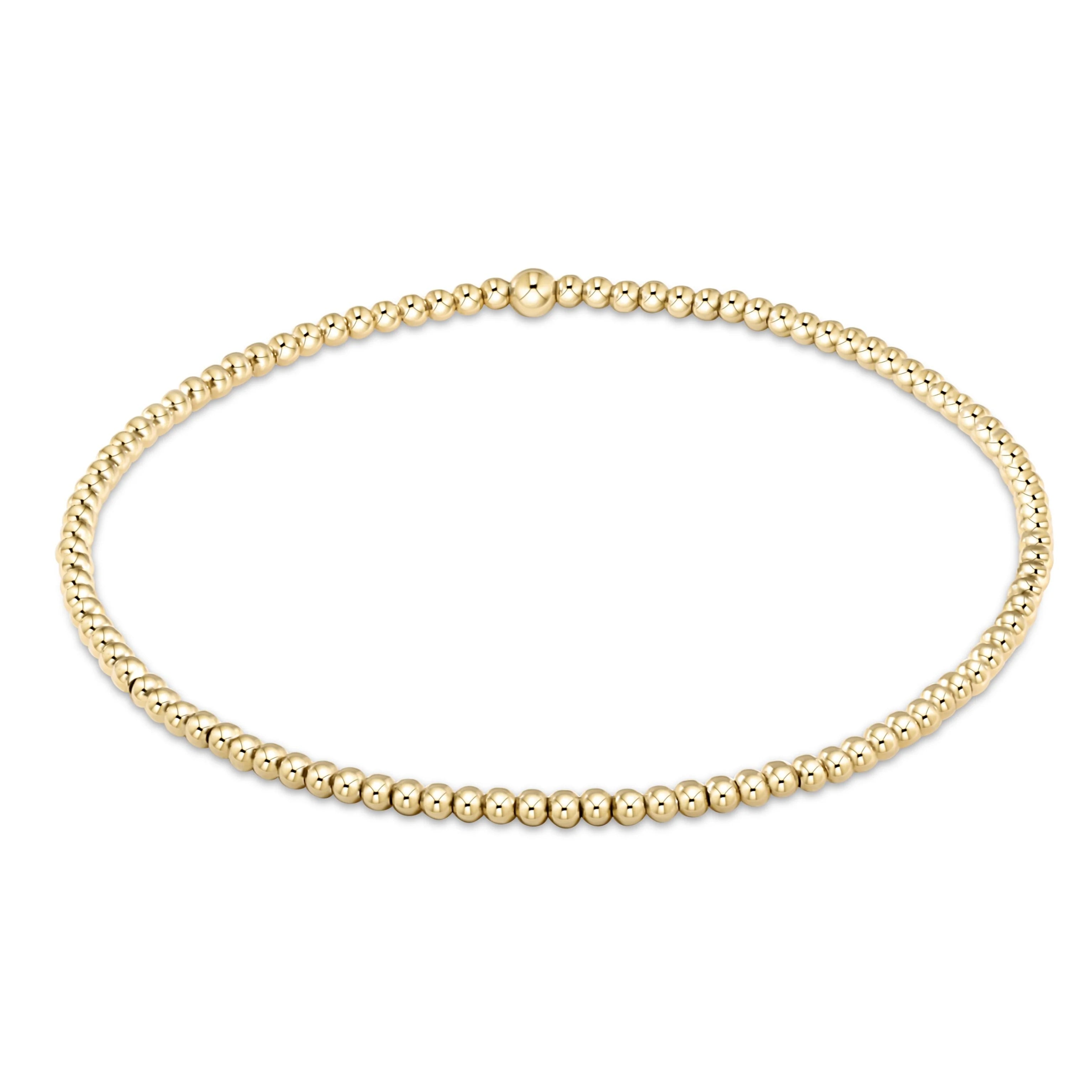 Extends Classic Gold Bead Bracelet