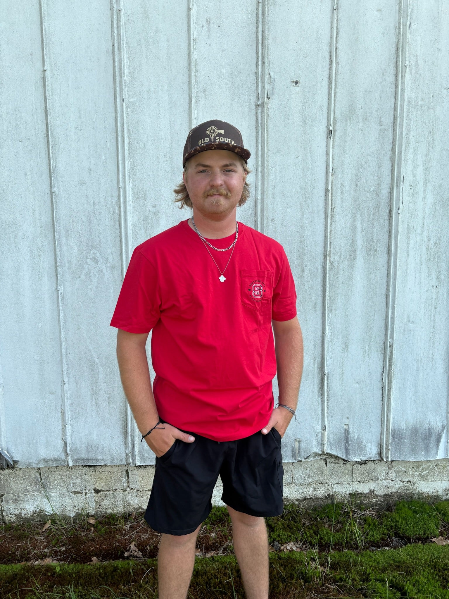 SS GAME DAY GAME BOUND TEE - VARSITY RED - NC STATE