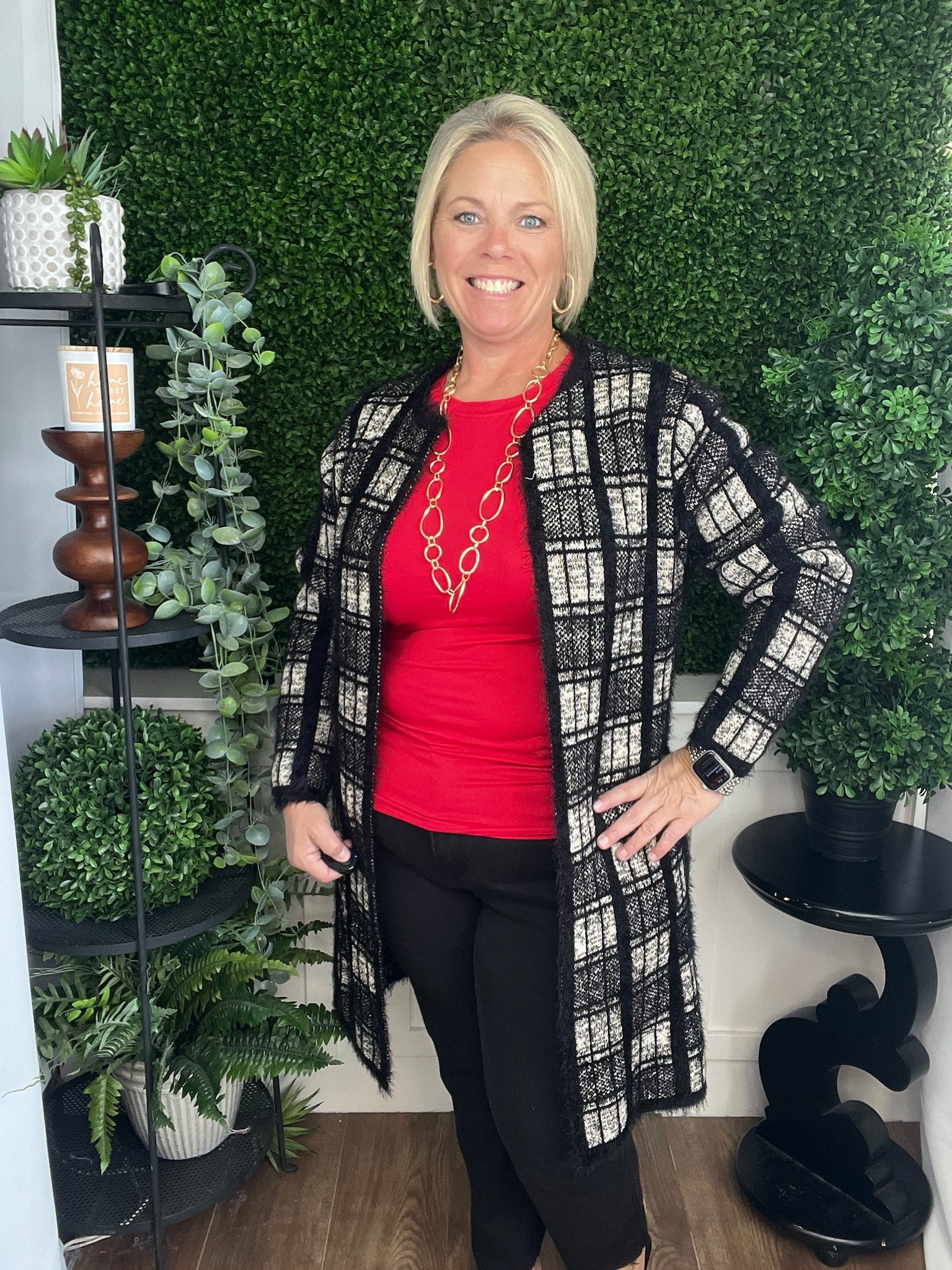 ELIANA MOHAIR BRUSHED OPEN CARDIGAN