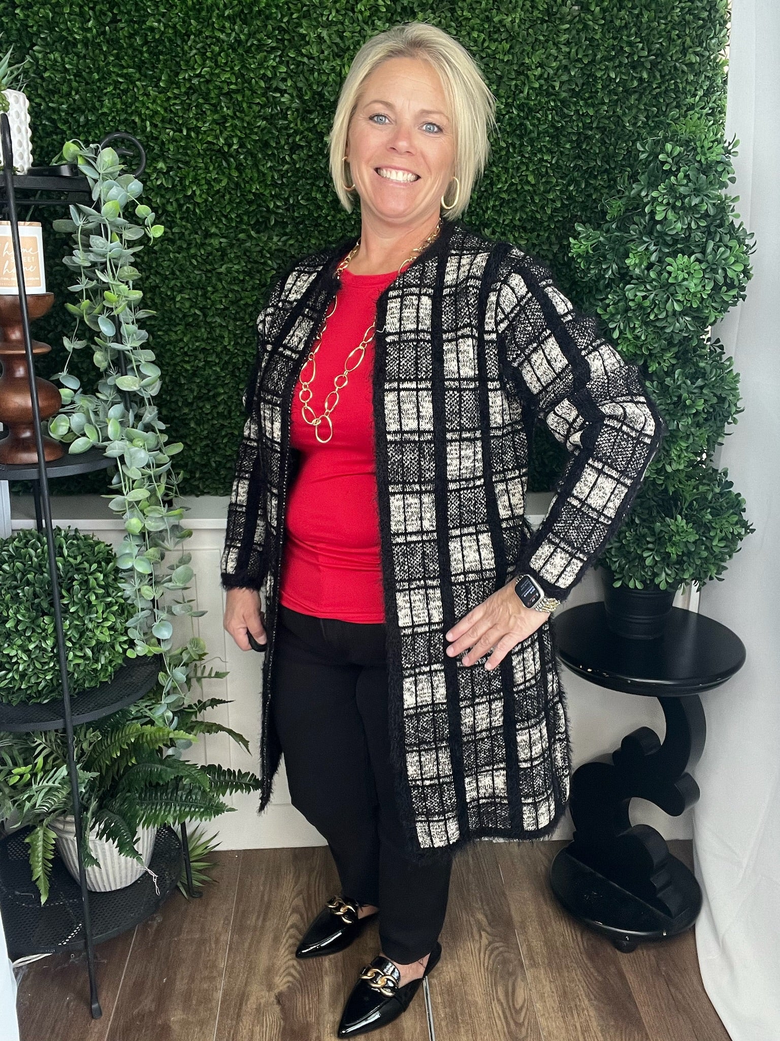 ELIANA MOHAIR BRUSHED OPEN CARDIGAN