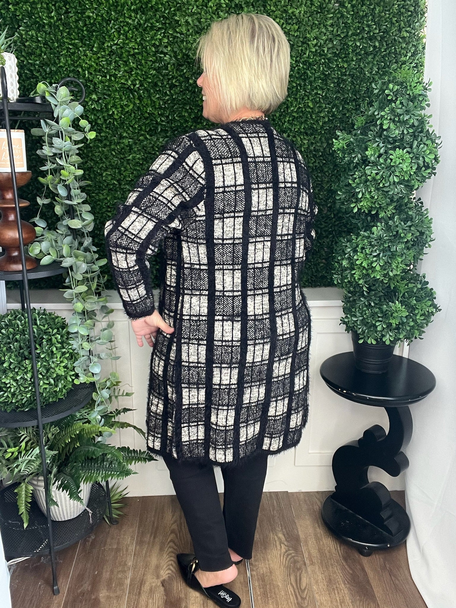 ELIANA MOHAIR BRUSHED OPEN CARDIGAN