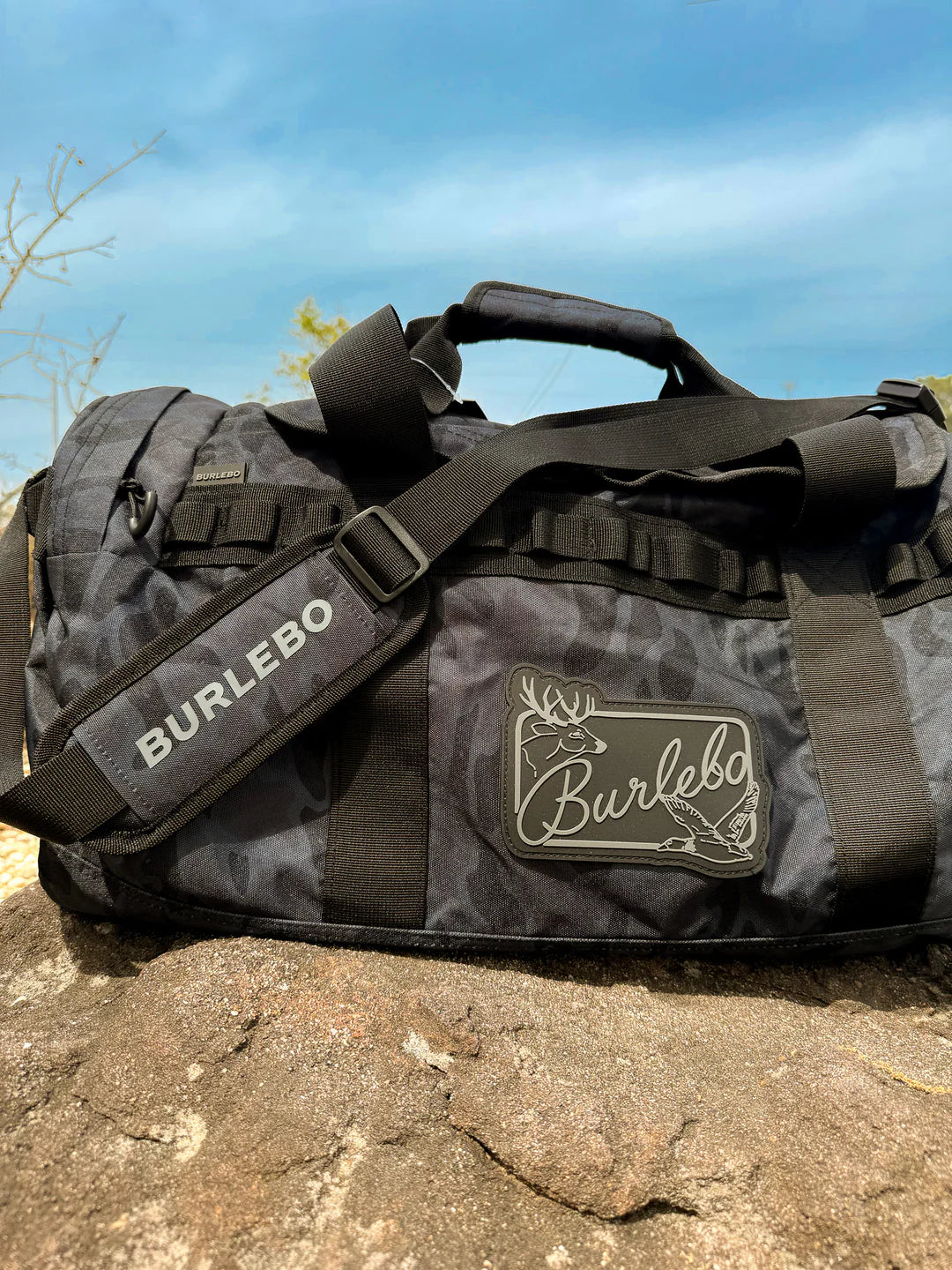 BURLEBO DUFFLE - BLACK CAMO
