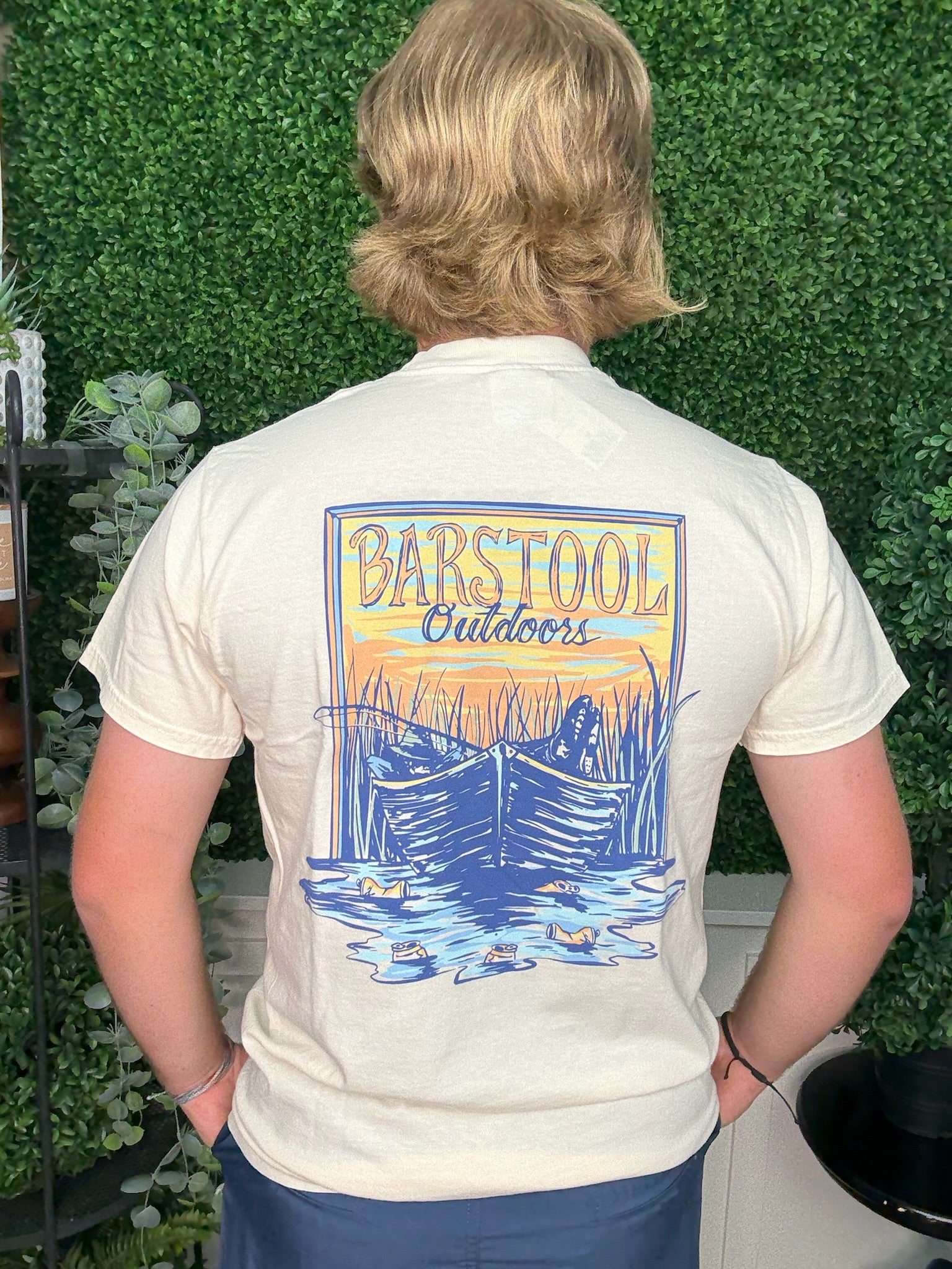 BSO FISHING BEERS POCKET TEE - IVORY