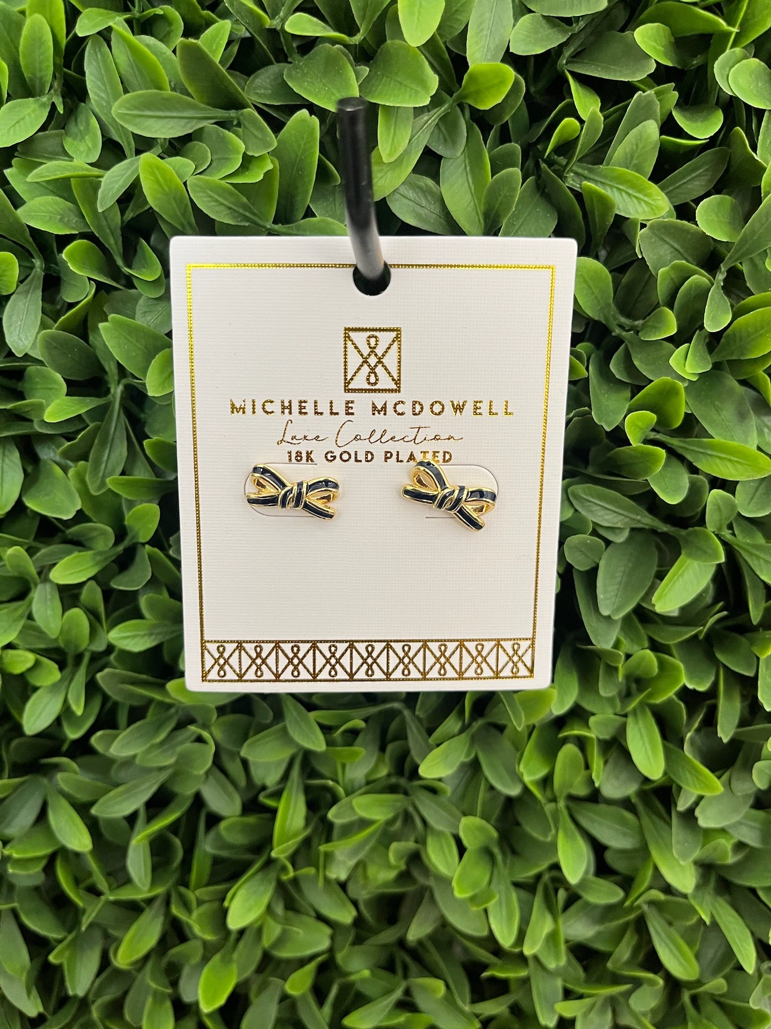 LUXE BOW STUD EARRINGS