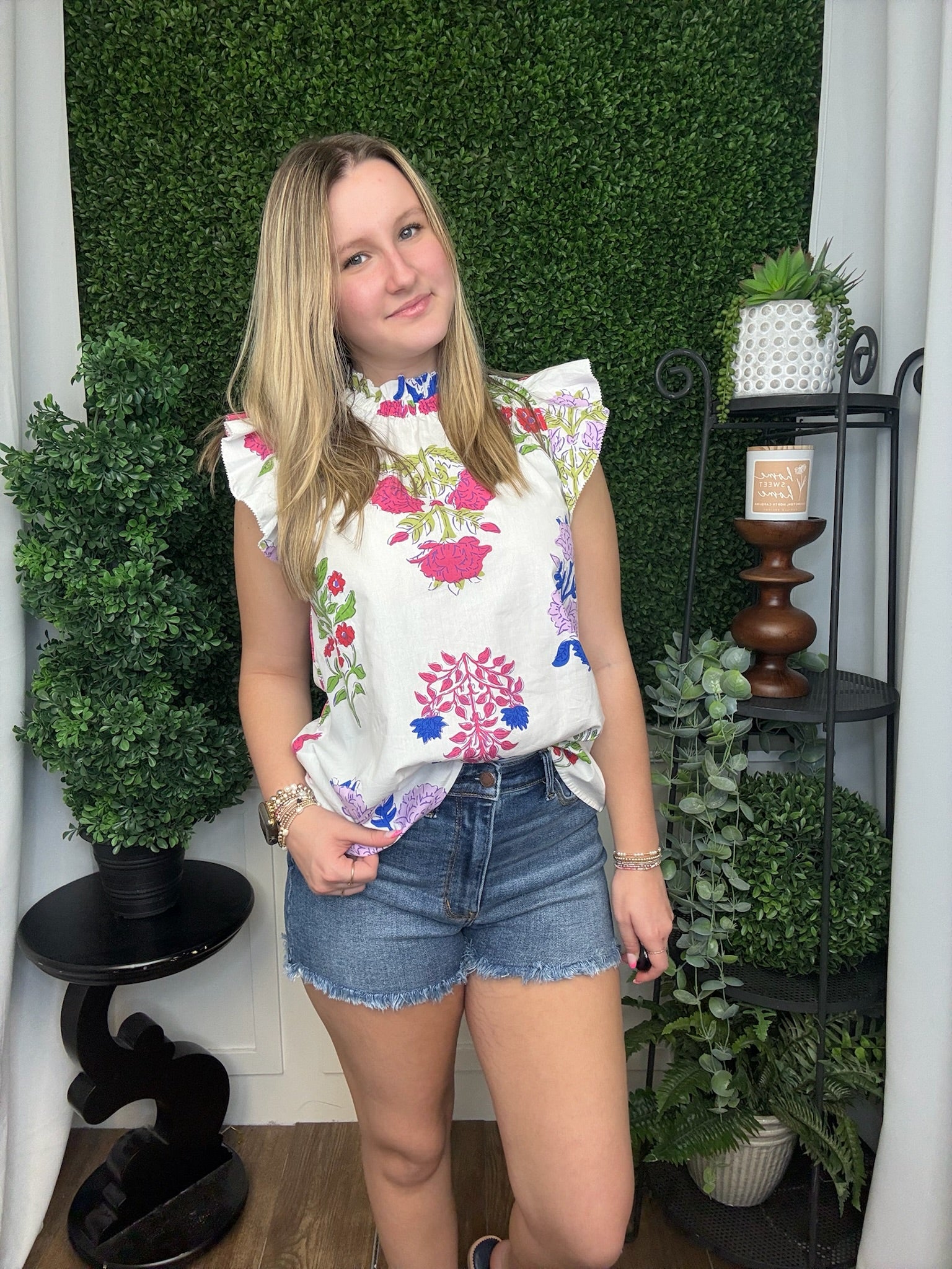 HIGH WAIST SLIM SHORT - DARK