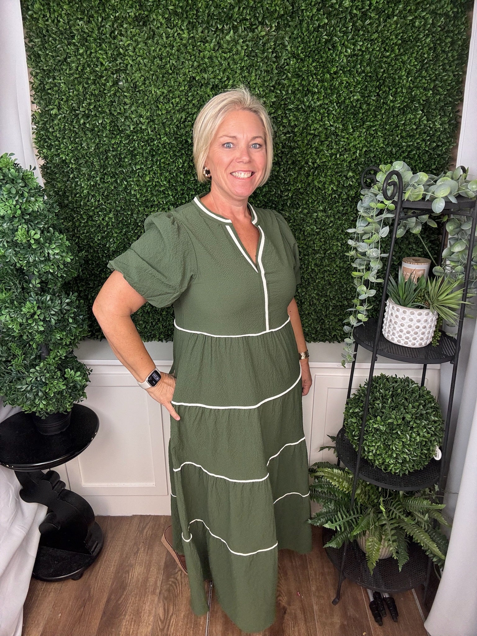 DRESS KINSLEY OLIVE
