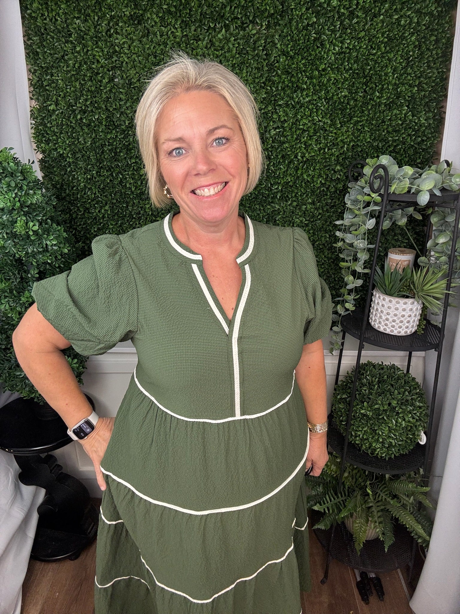 DRESS KINSLEY OLIVE