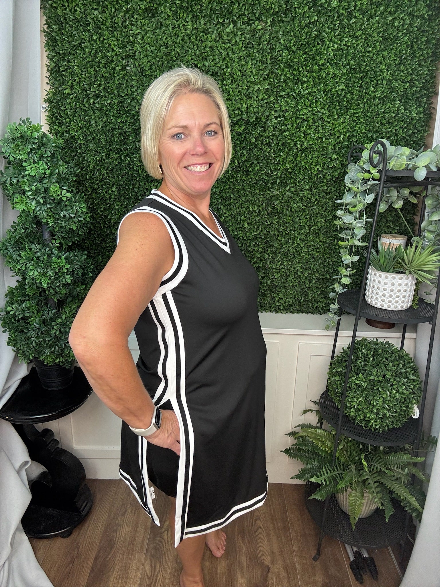 SIDELINE TUNIC BIKER SET - BLACK