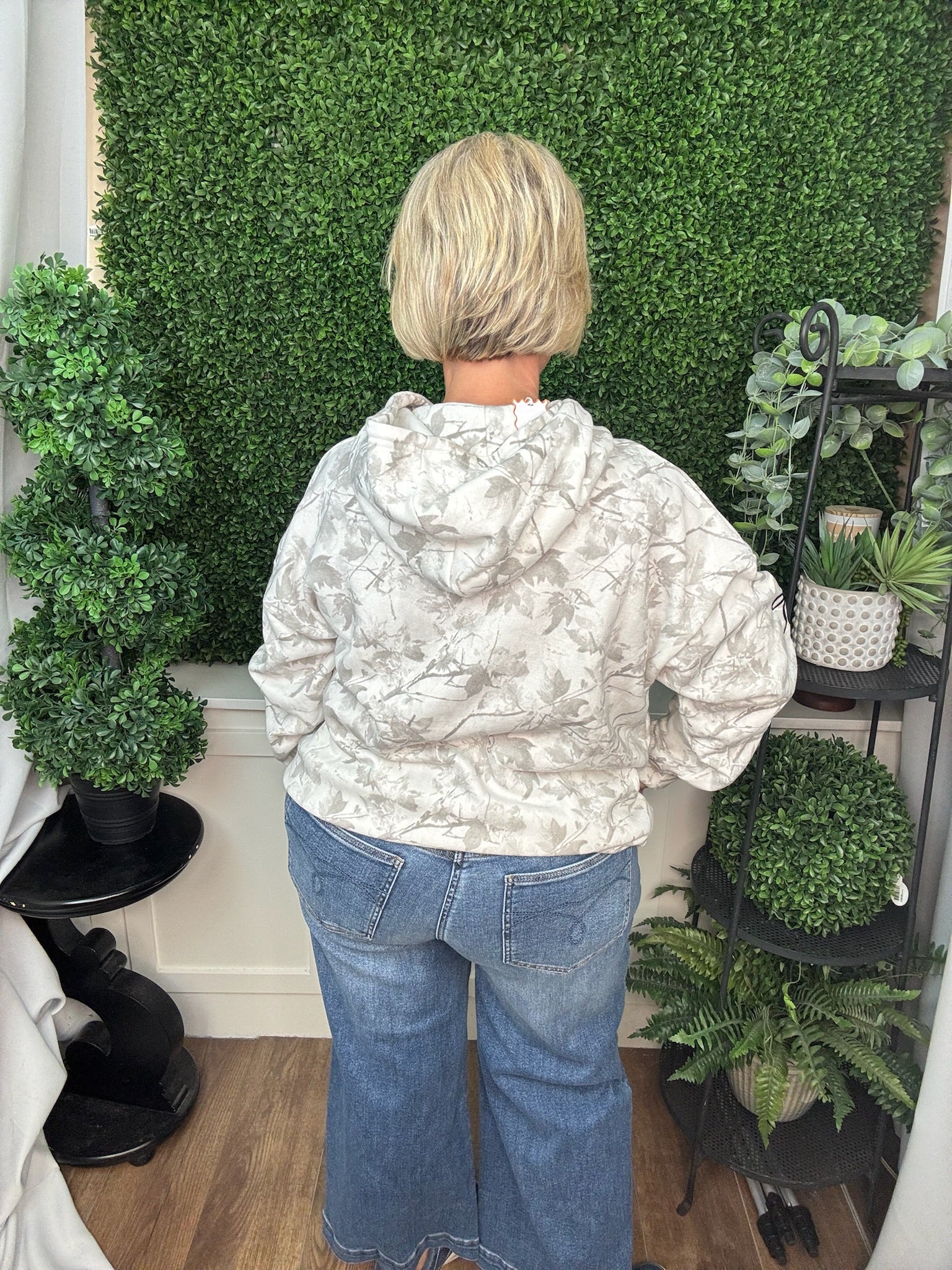 ALICE HOODIE - WHITE CAMO