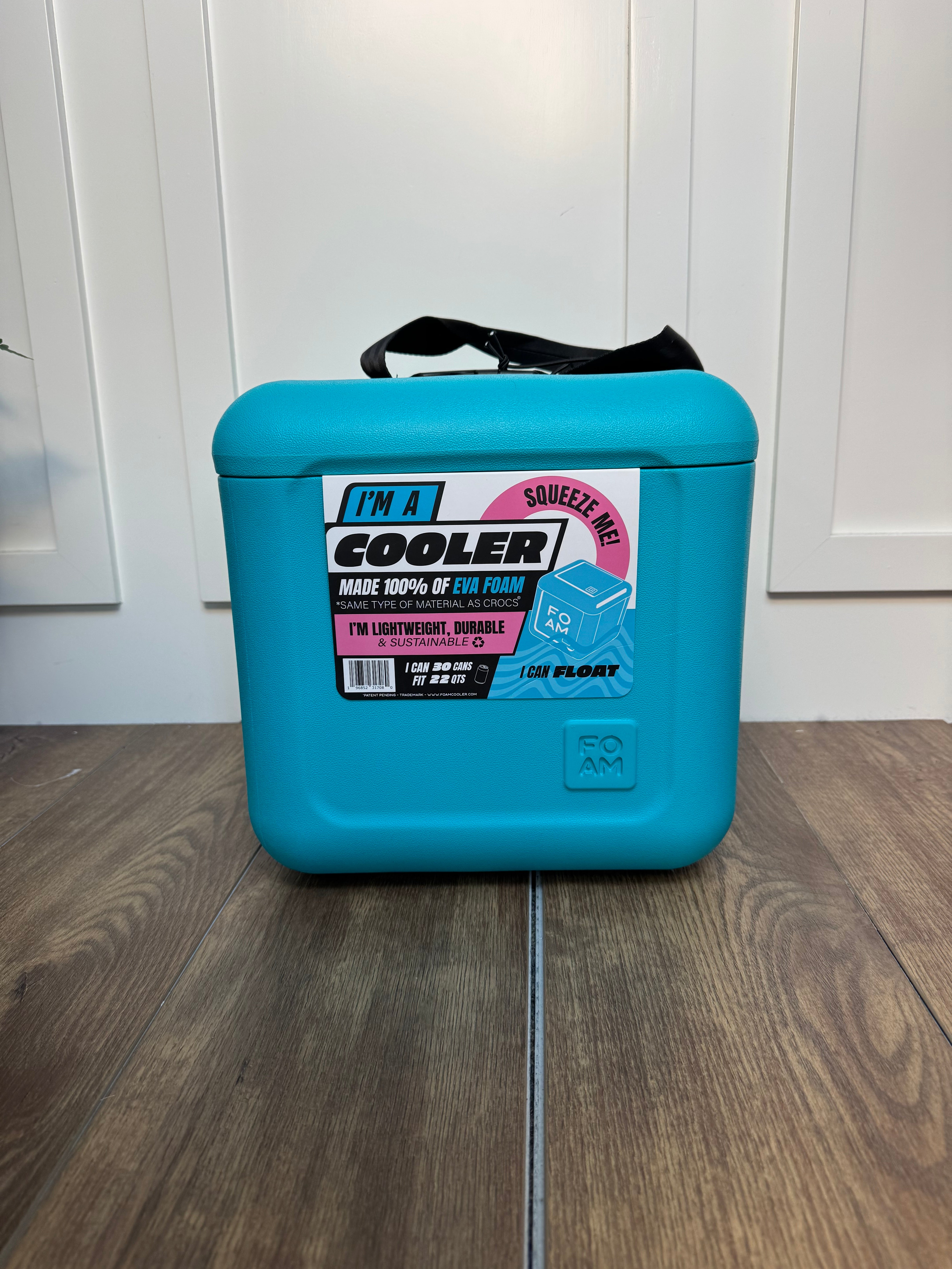 FOAM COOLER - CYAN BLUE