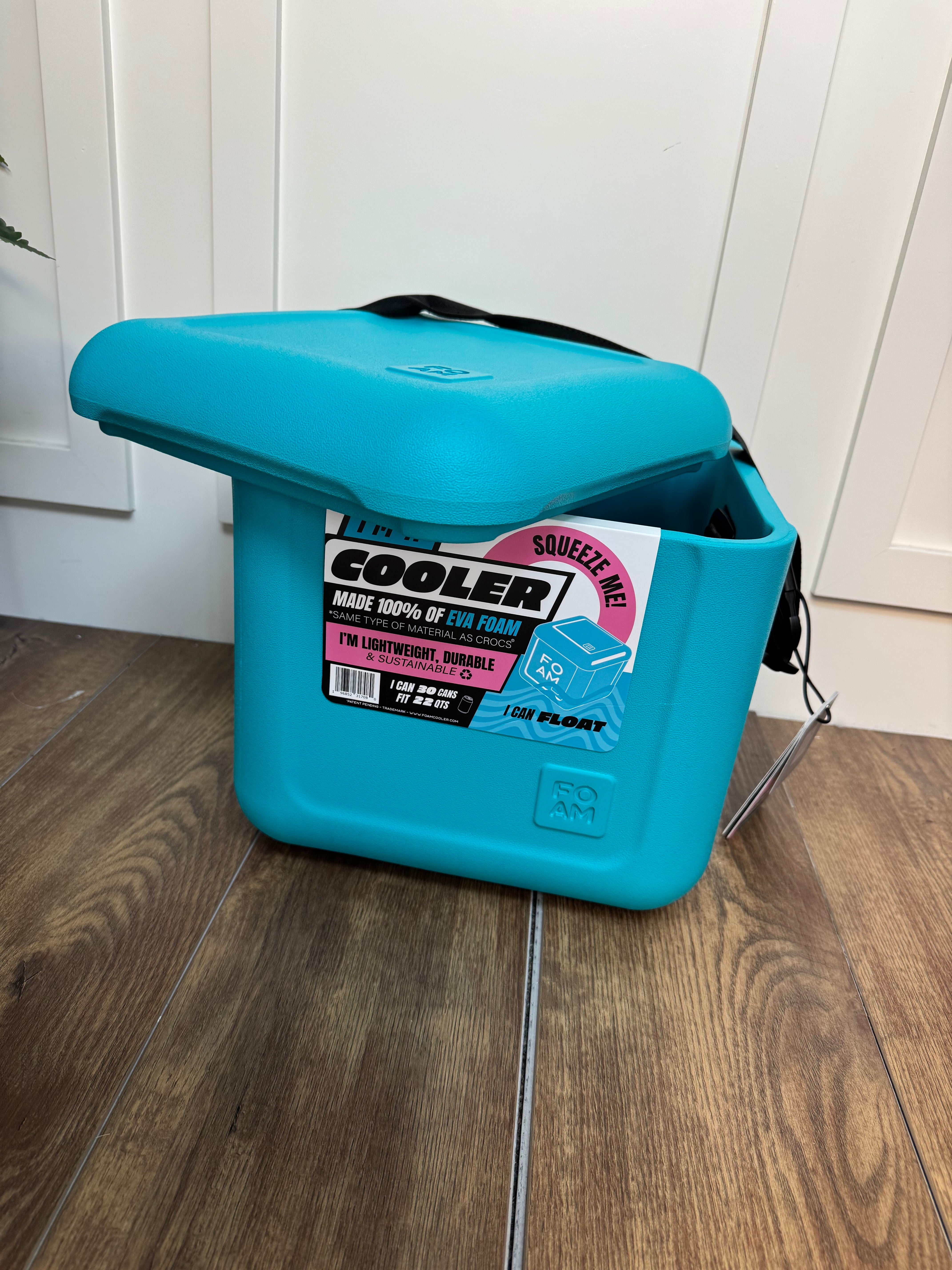 FOAM COOLER - CYAN BLUE