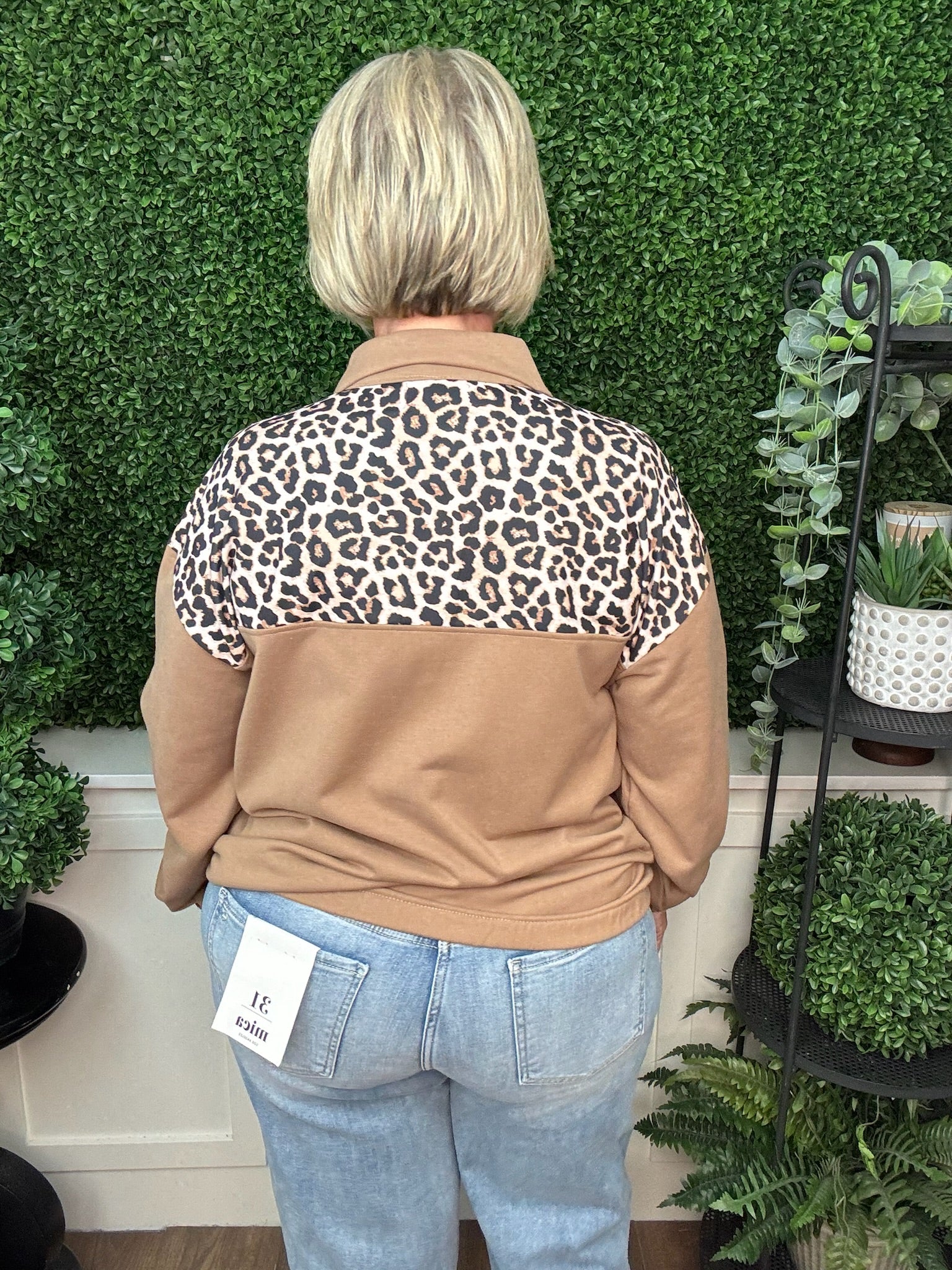 MIA PRINTED PULLOVER - SAFARI CHIC