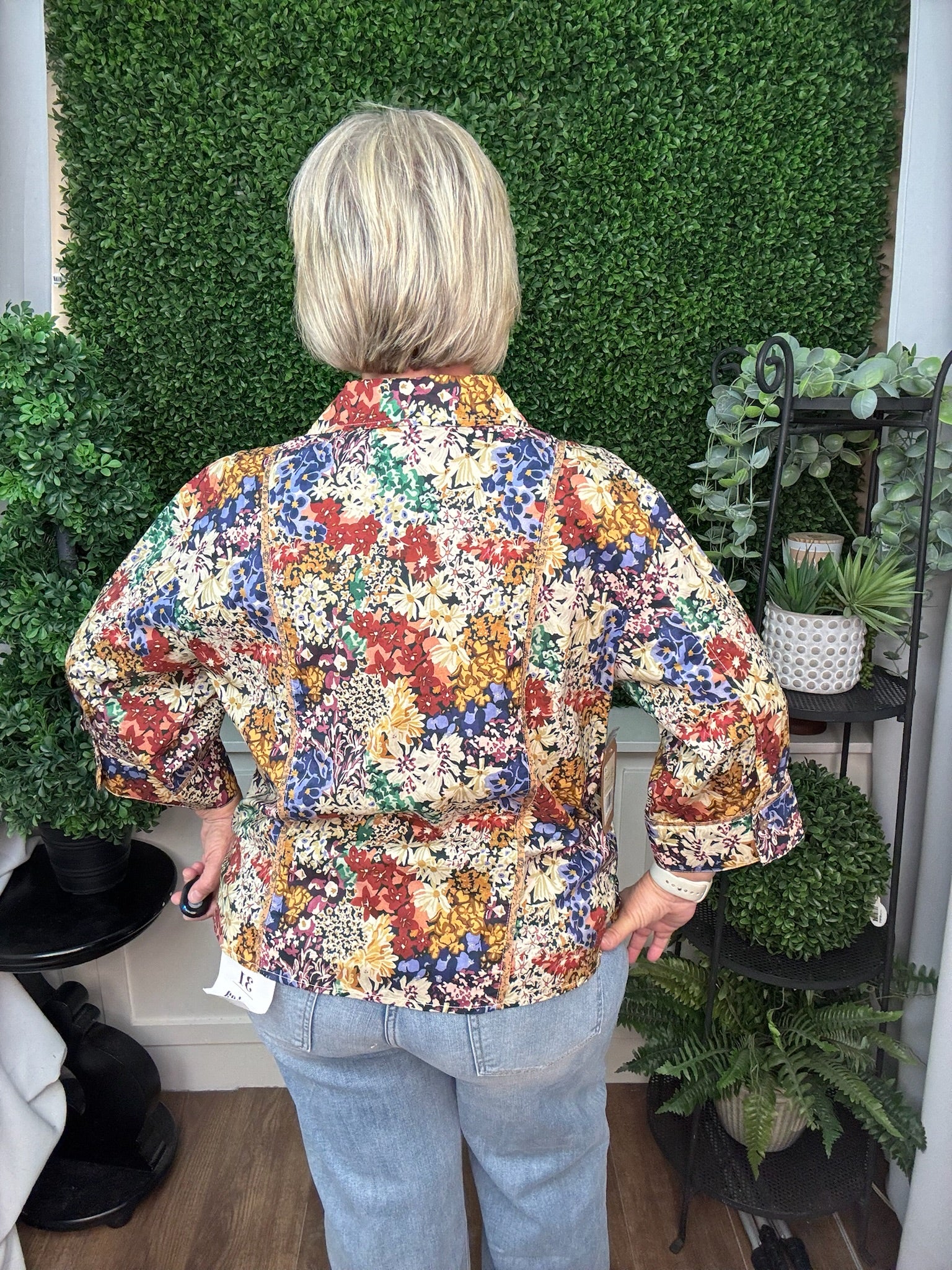 SPLIT NECK POPOVER WITH COLLAR - MULTI