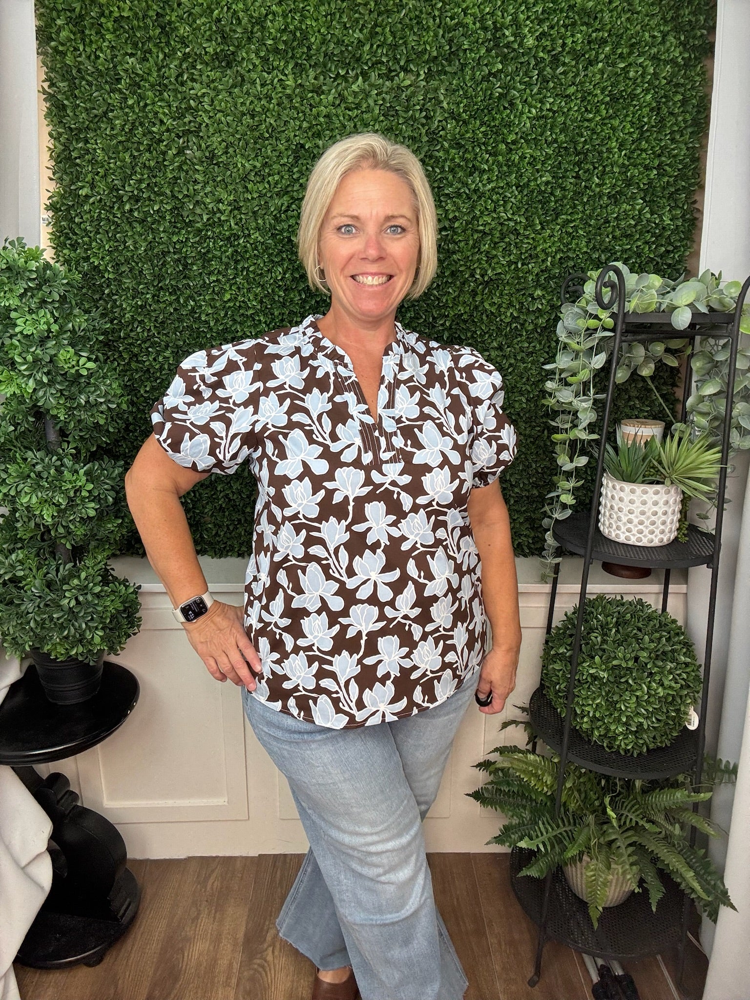 TOP LAINEY GROWING GRACE BLUE