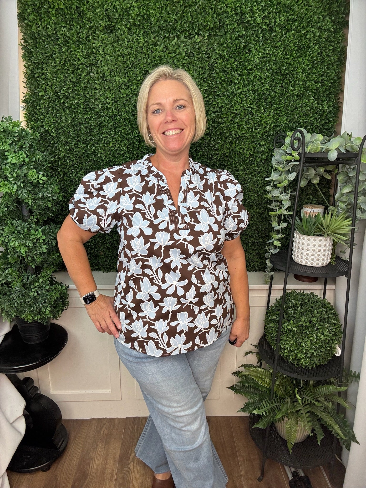 TOP LAINEY GROWING GRACE BLUE