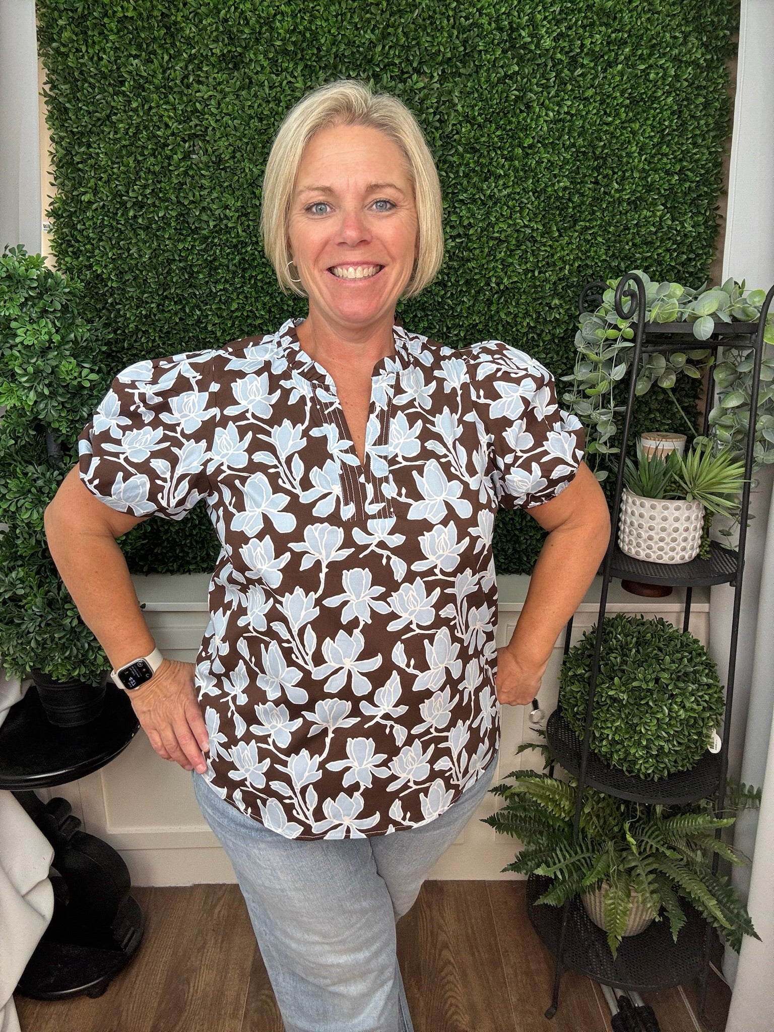 TOP LAINEY GROWING GRACE BLUE