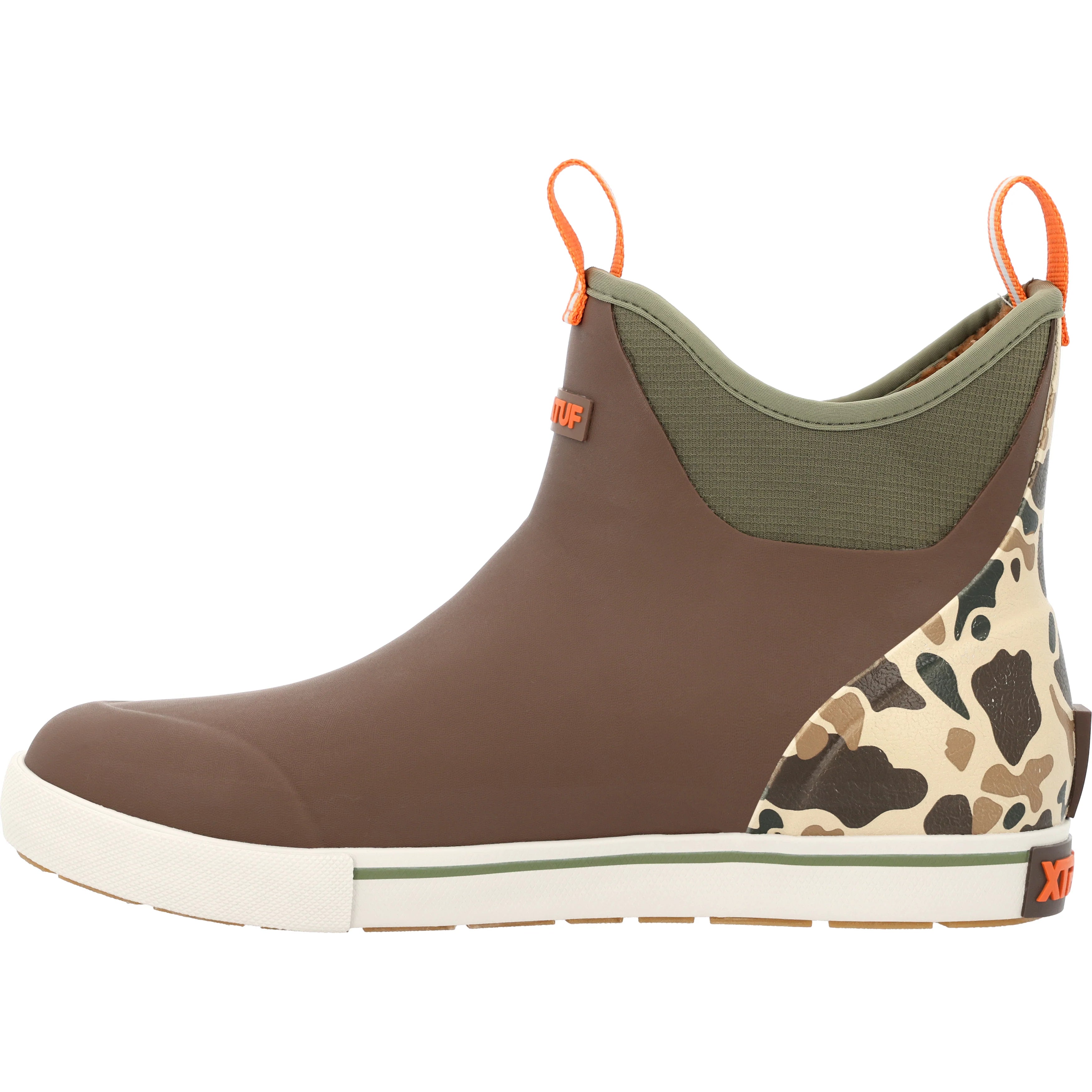 MEN'S ANKLE DECK BOOT OUTDOORS - BISON/DUCK CAMO