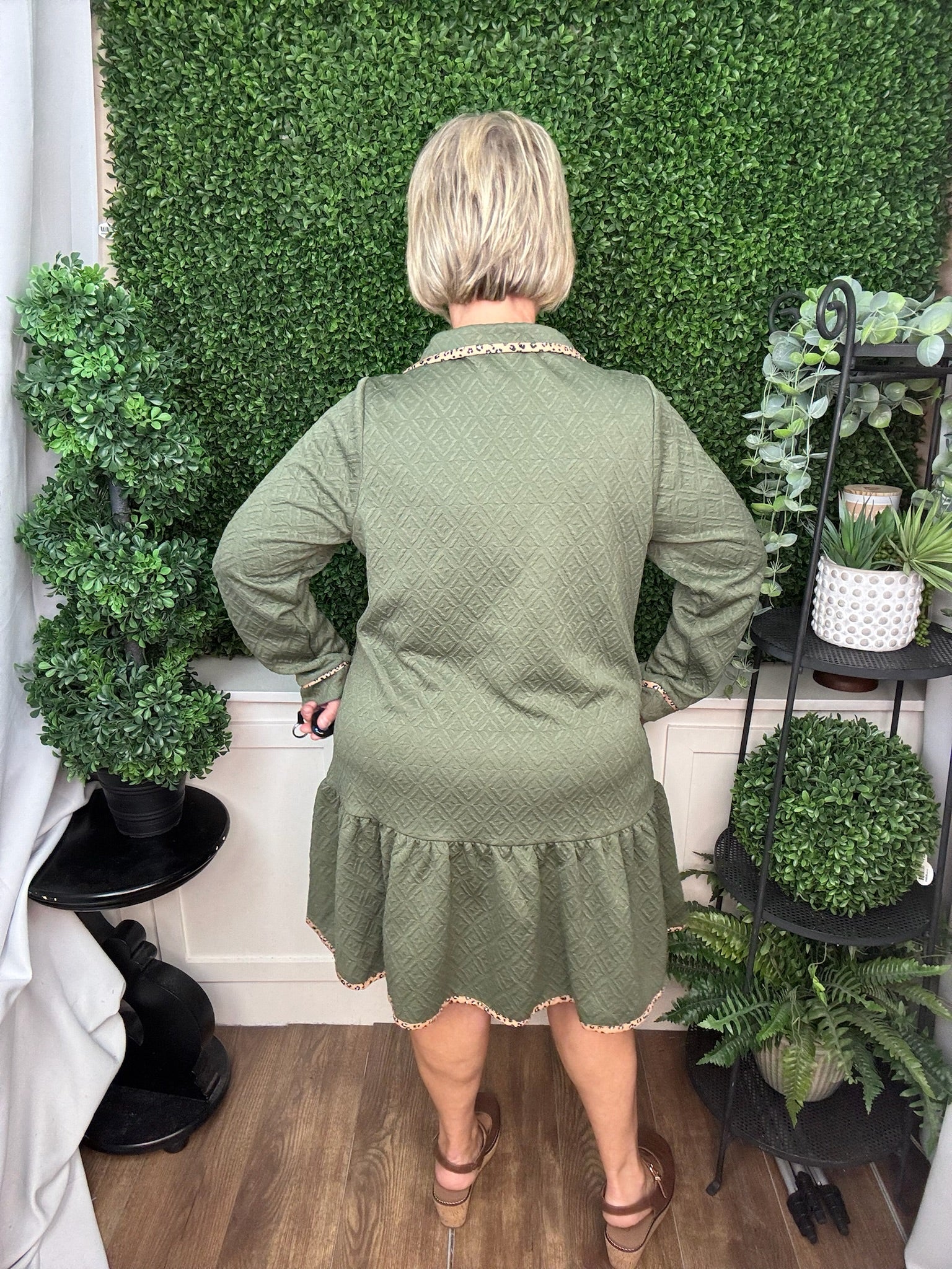 DRESS ADRIANA - OLIVE