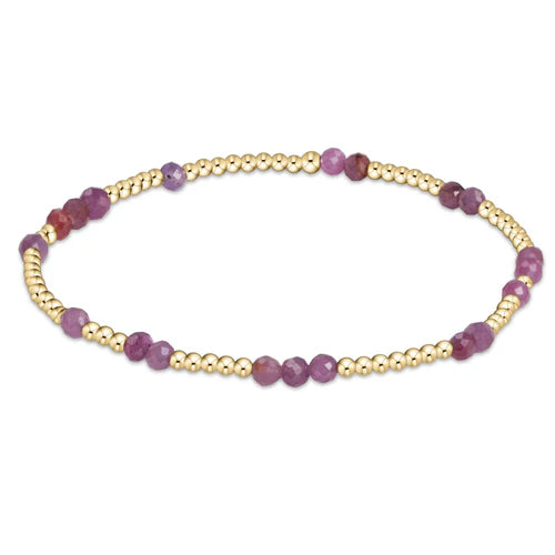 EXT HOPE UNWRITTEN GEMSTONE BRACELET - RUBY