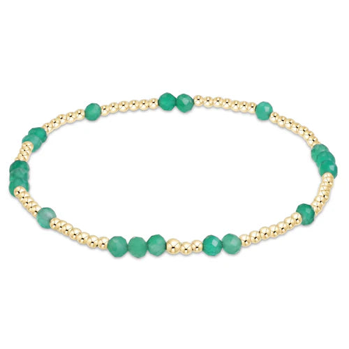 EXT HOPE UNWRITTEN GEMSTONE BRACELET - GREEN ONYX